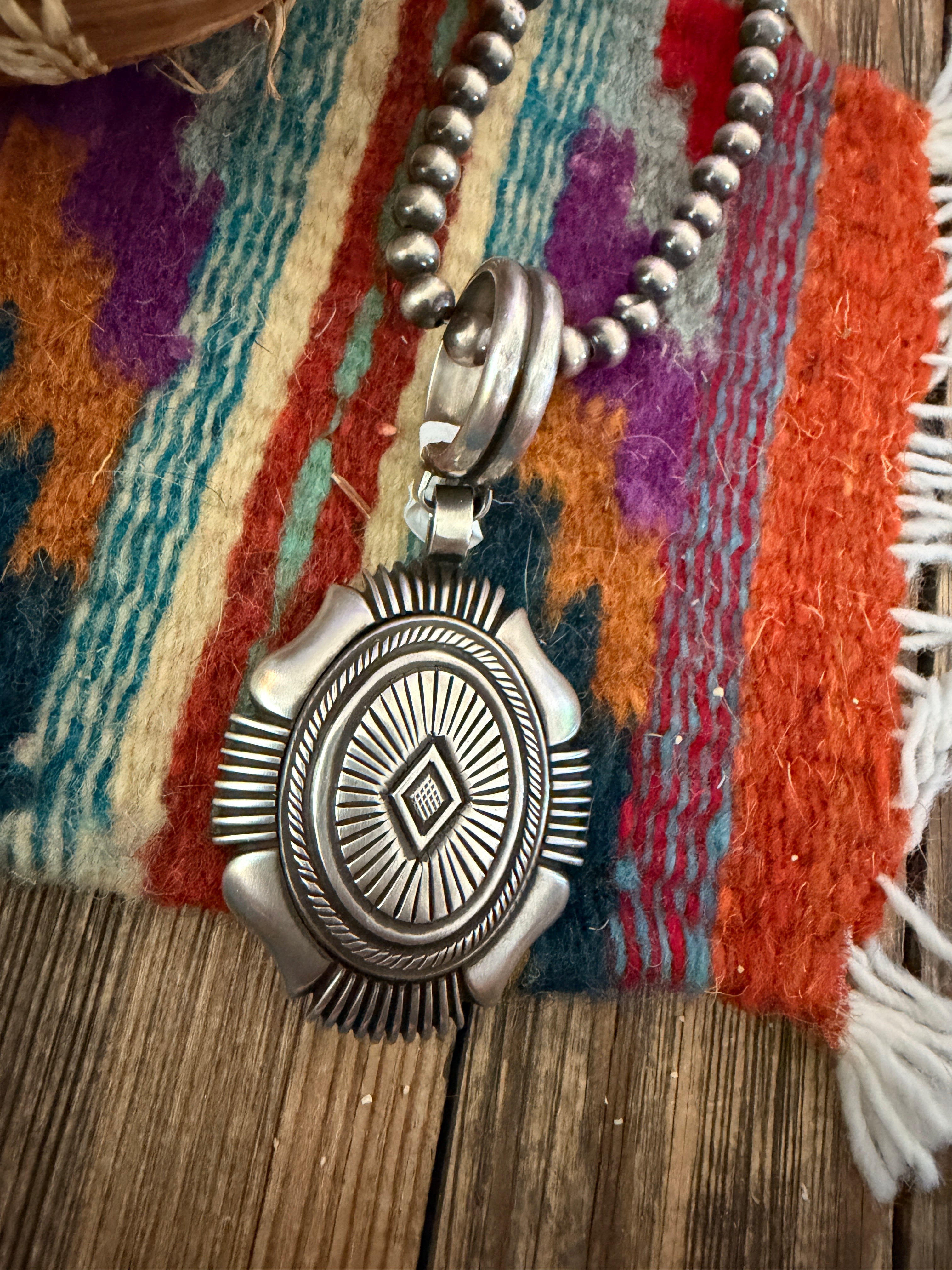 Handcrafted Sterling Silver Pendant by Calvin Martinez