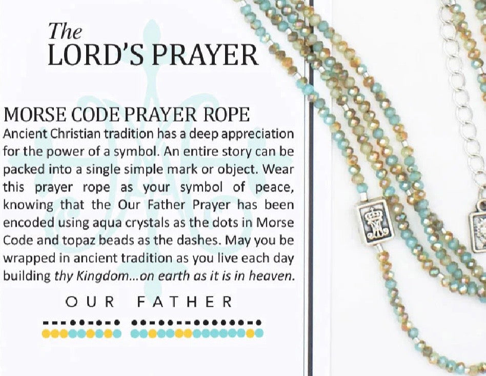 The Lord's Prayer Morse Code Prayer Rope Rosary