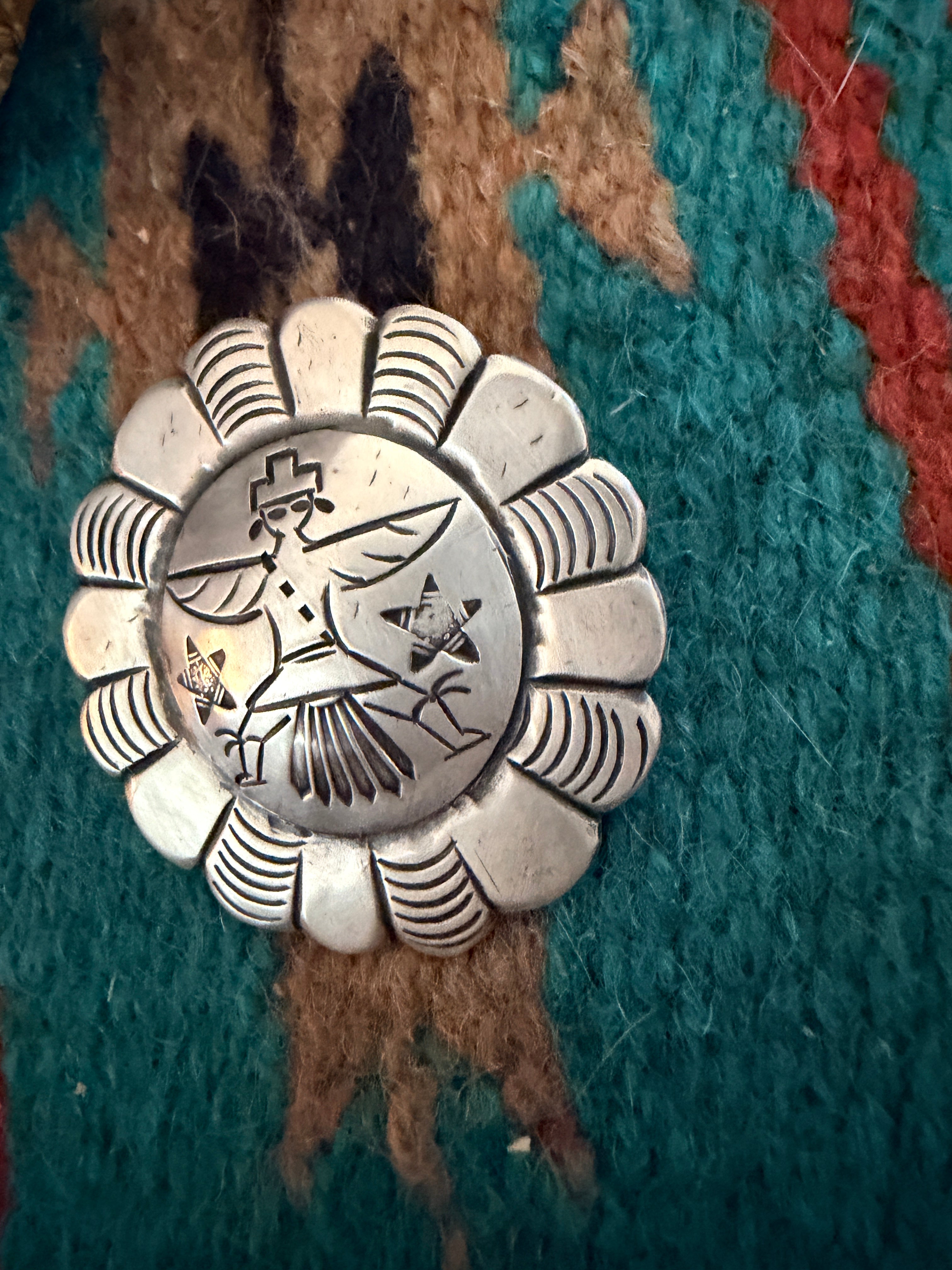 Old Pawn Handcrafted Sterling Silver Knifewing Brooch