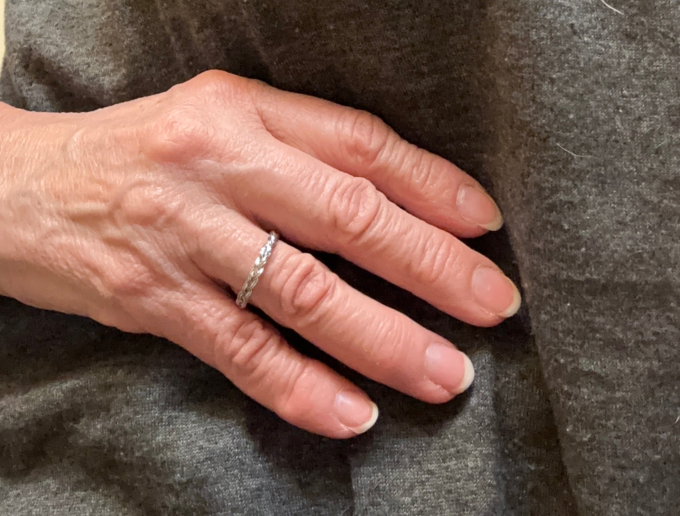 Sterling Silver Braided Twist Band Ring