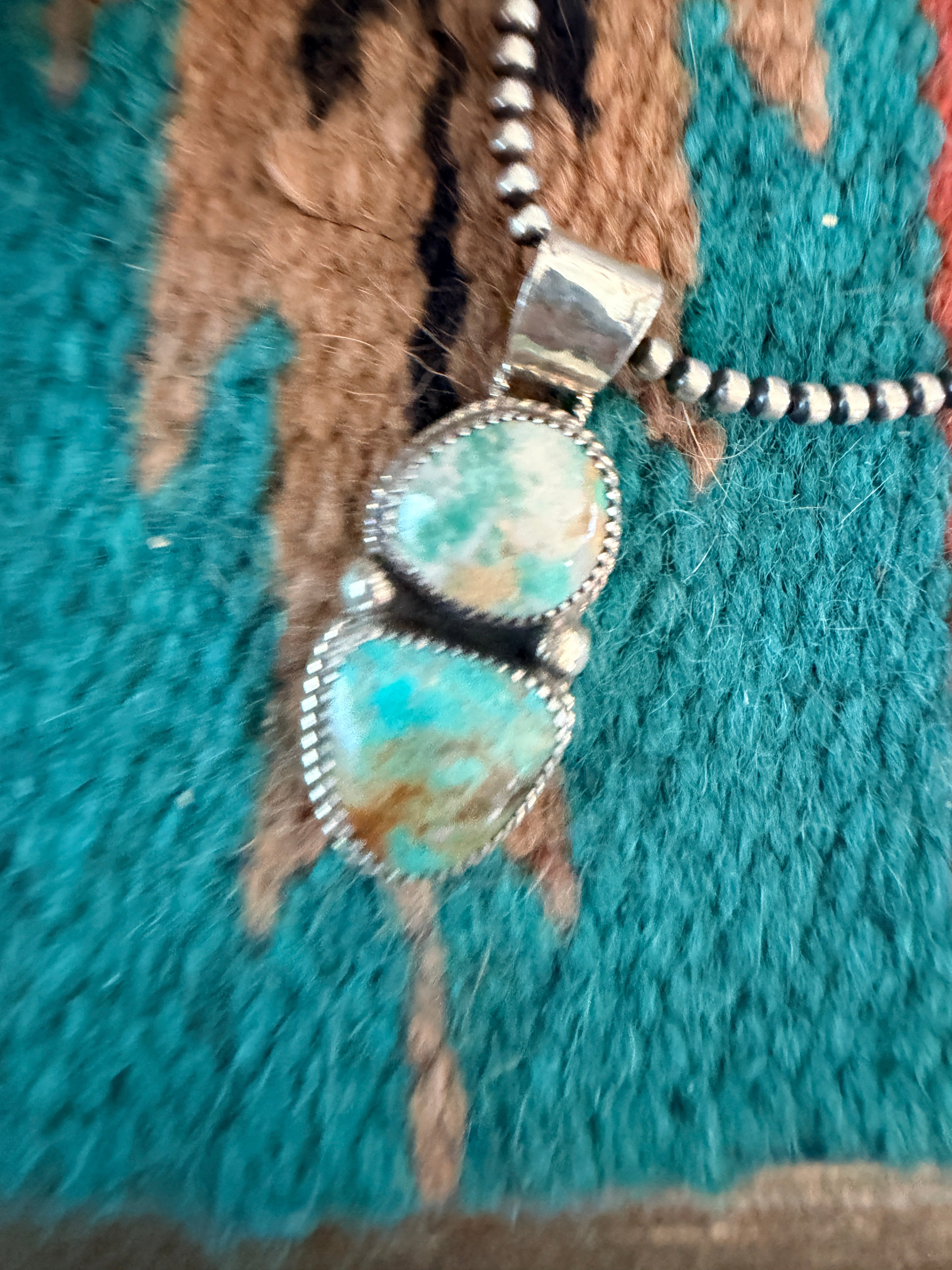 Handmade Sterling Silver & Turquoise Pendant