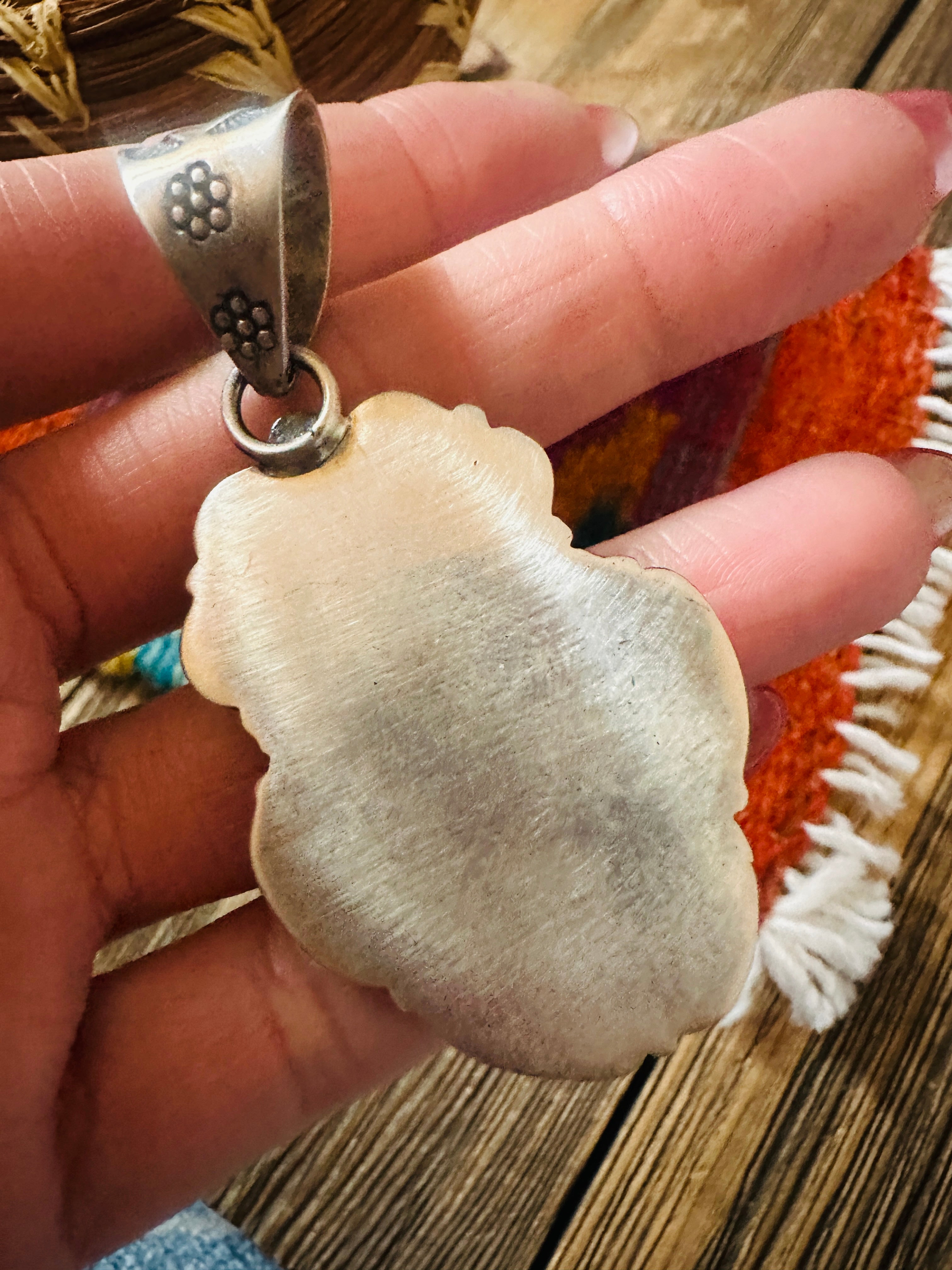 Handcrafted Sterling Silver & Multi Turquoise Pendant