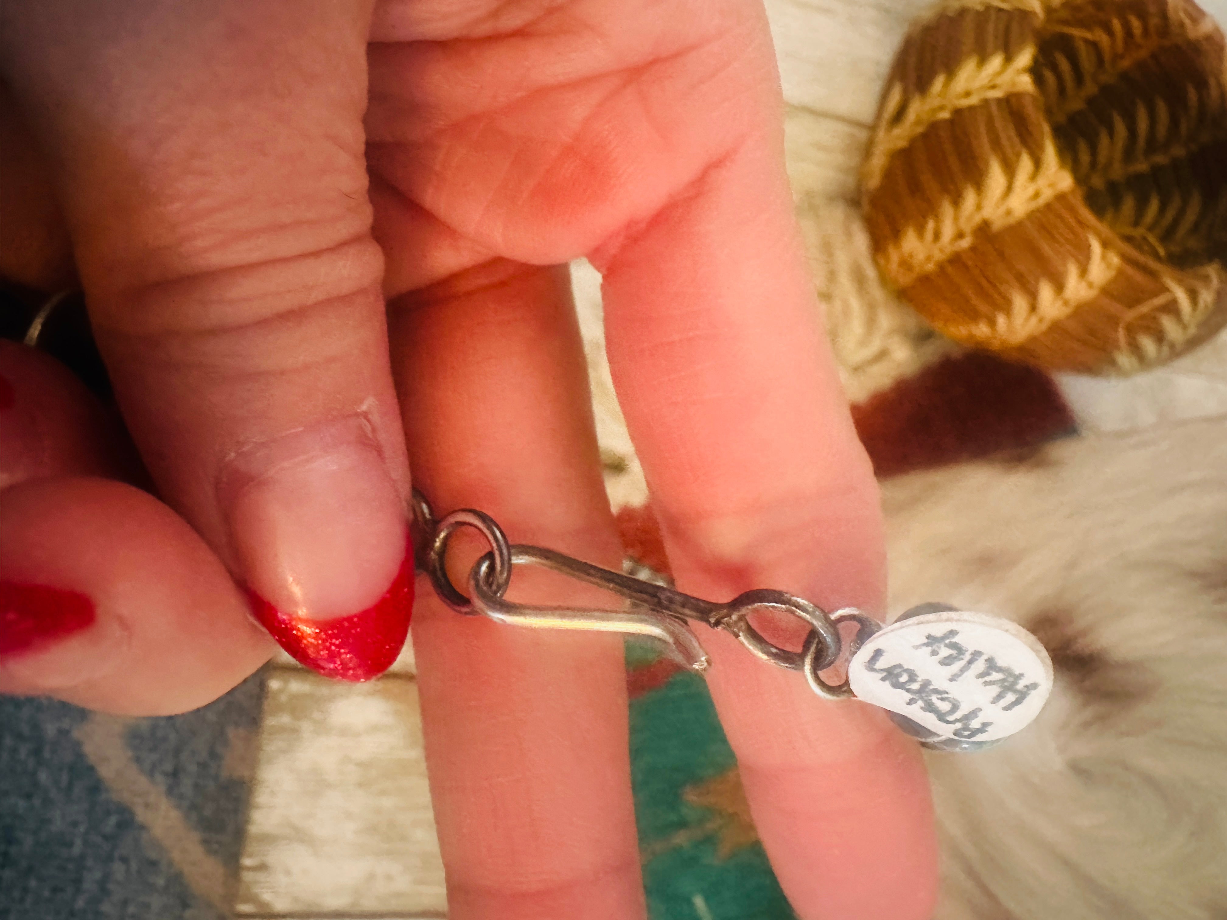 Handcrafted Sterling Silver Pearl Beaded Hot Air Balloon Necklace