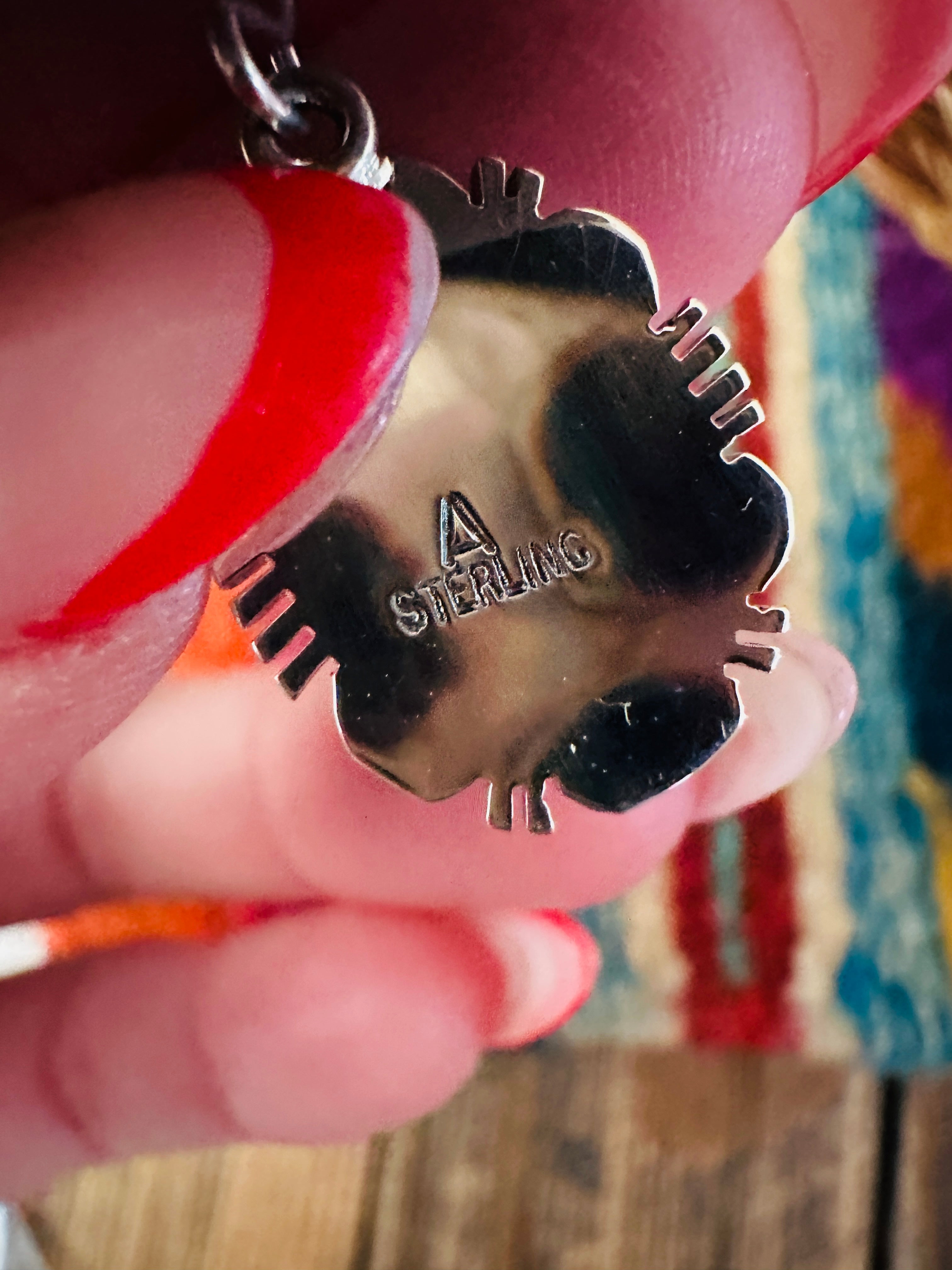 Handcrafted Sonoran Mountain Turquoise & Sterling Silver Dangle Earrings