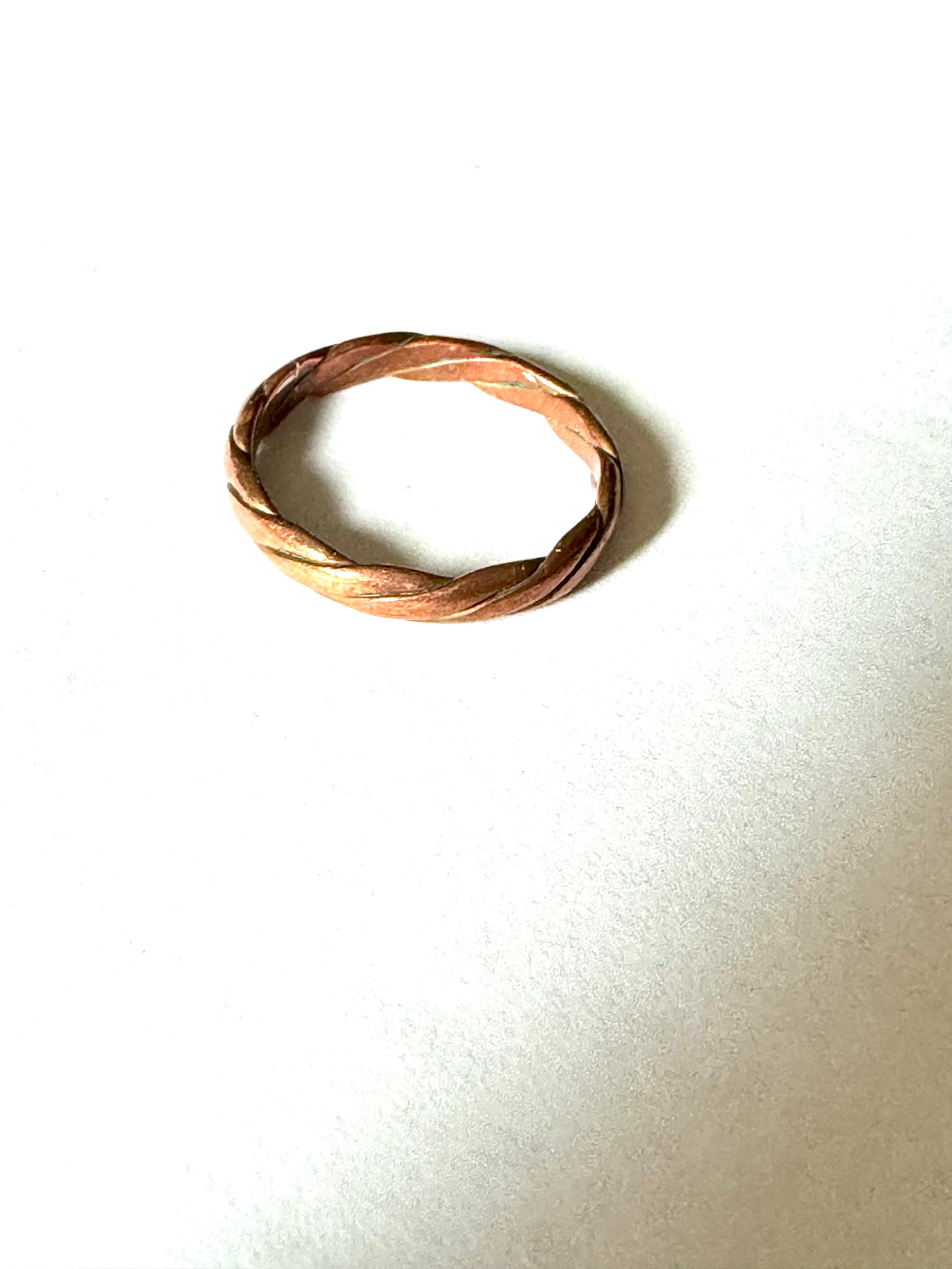 Vintage Handmade Copper Ring