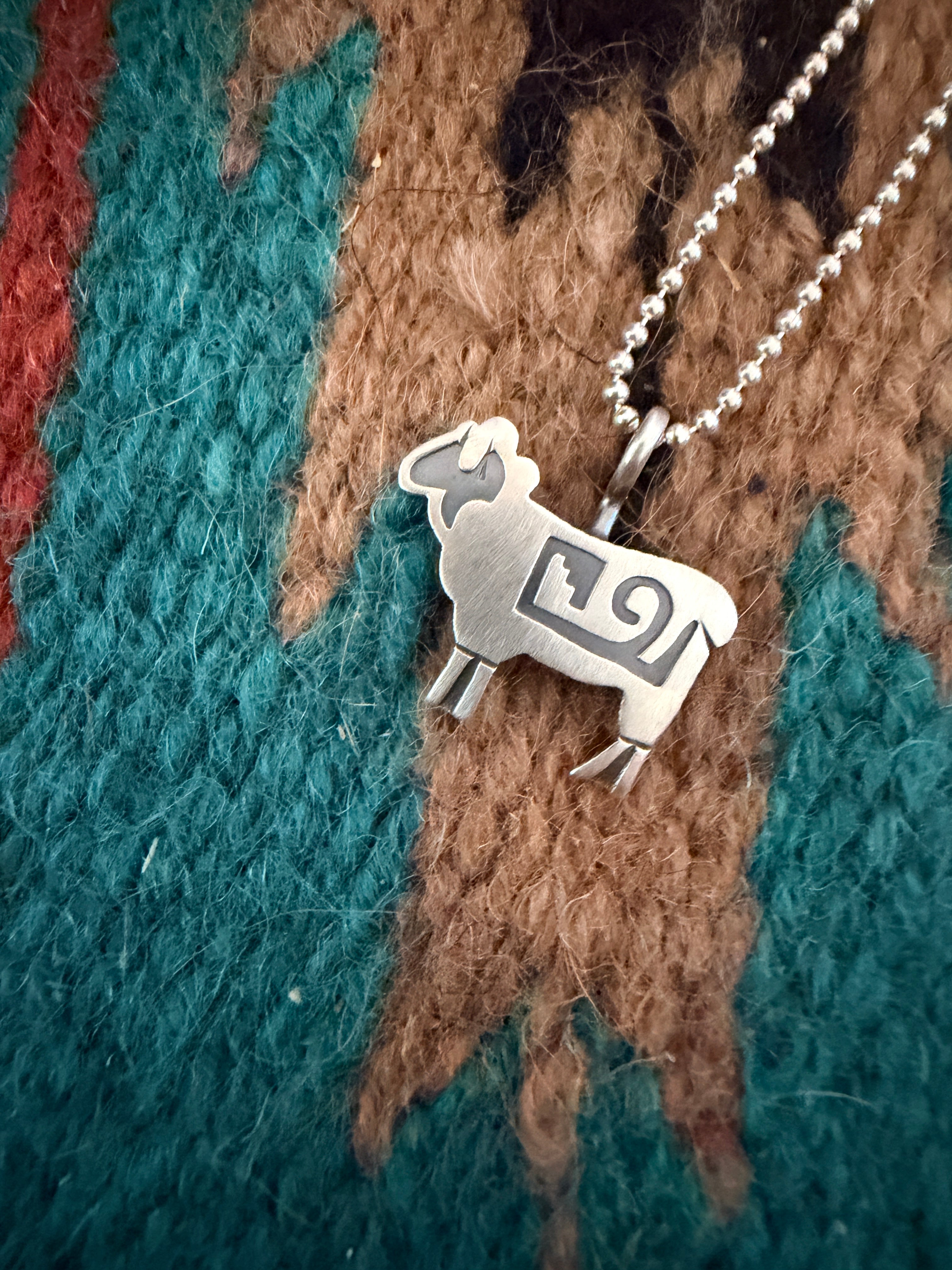 Handcrafted Sterling Silver Sheep Pendant