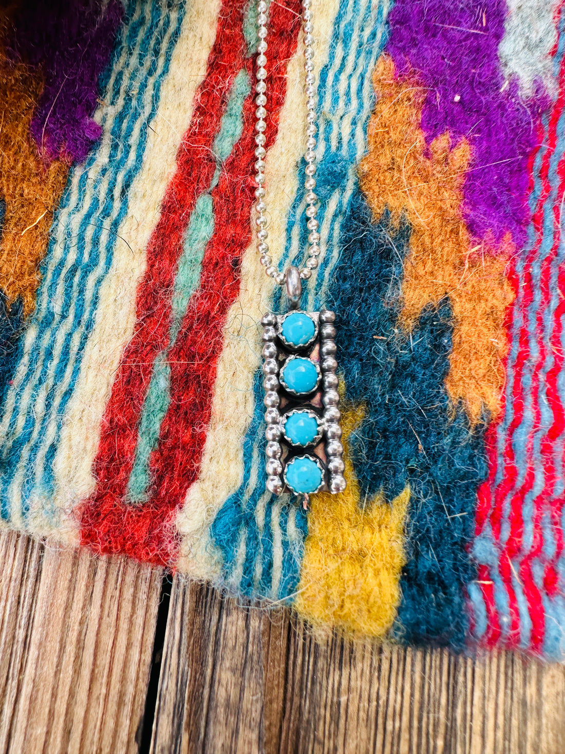 Handcrafted Sterling Silver & Turquoise Pendant