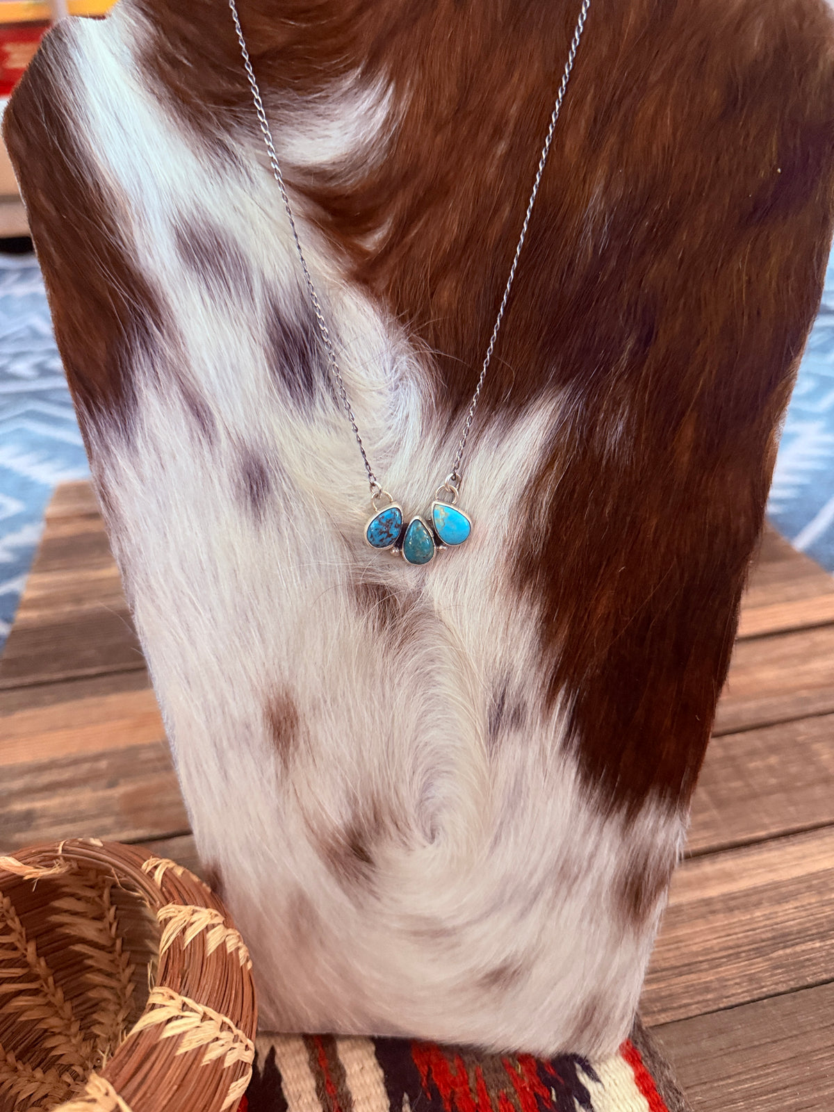 Handcrafted Turquoise & Sterling Silver Necklace