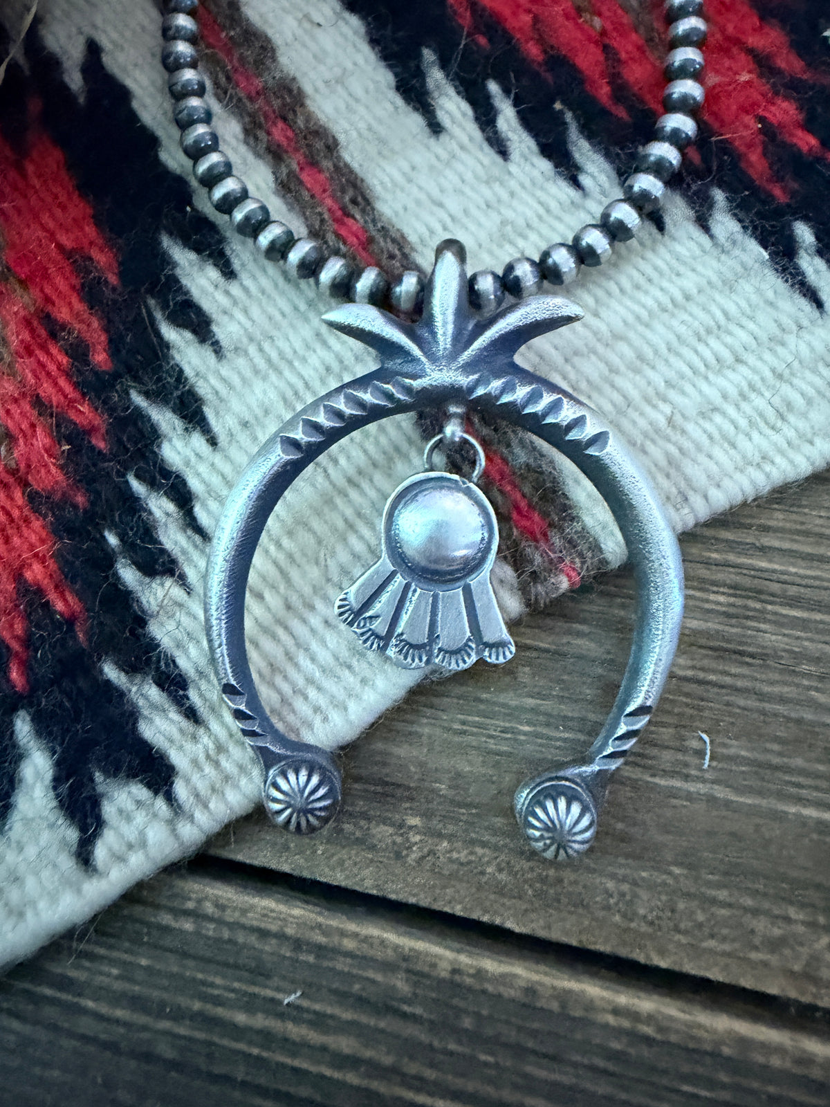 Handcrafted Sterling Silver Naja Pendant by Martha Cayatineto