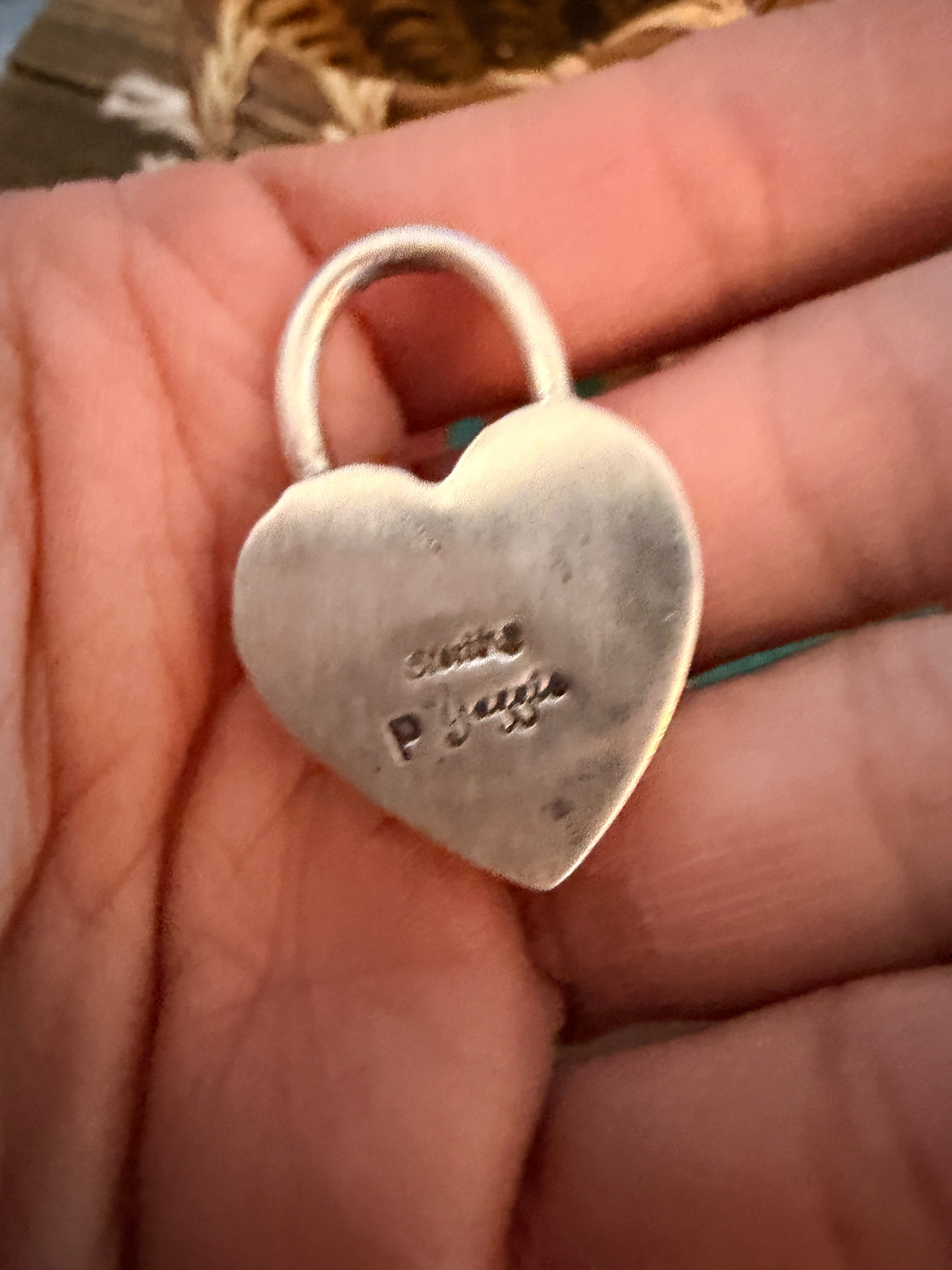 Handcrafted Sterling Silver & Spiny Oyster Heart Locket Pendant