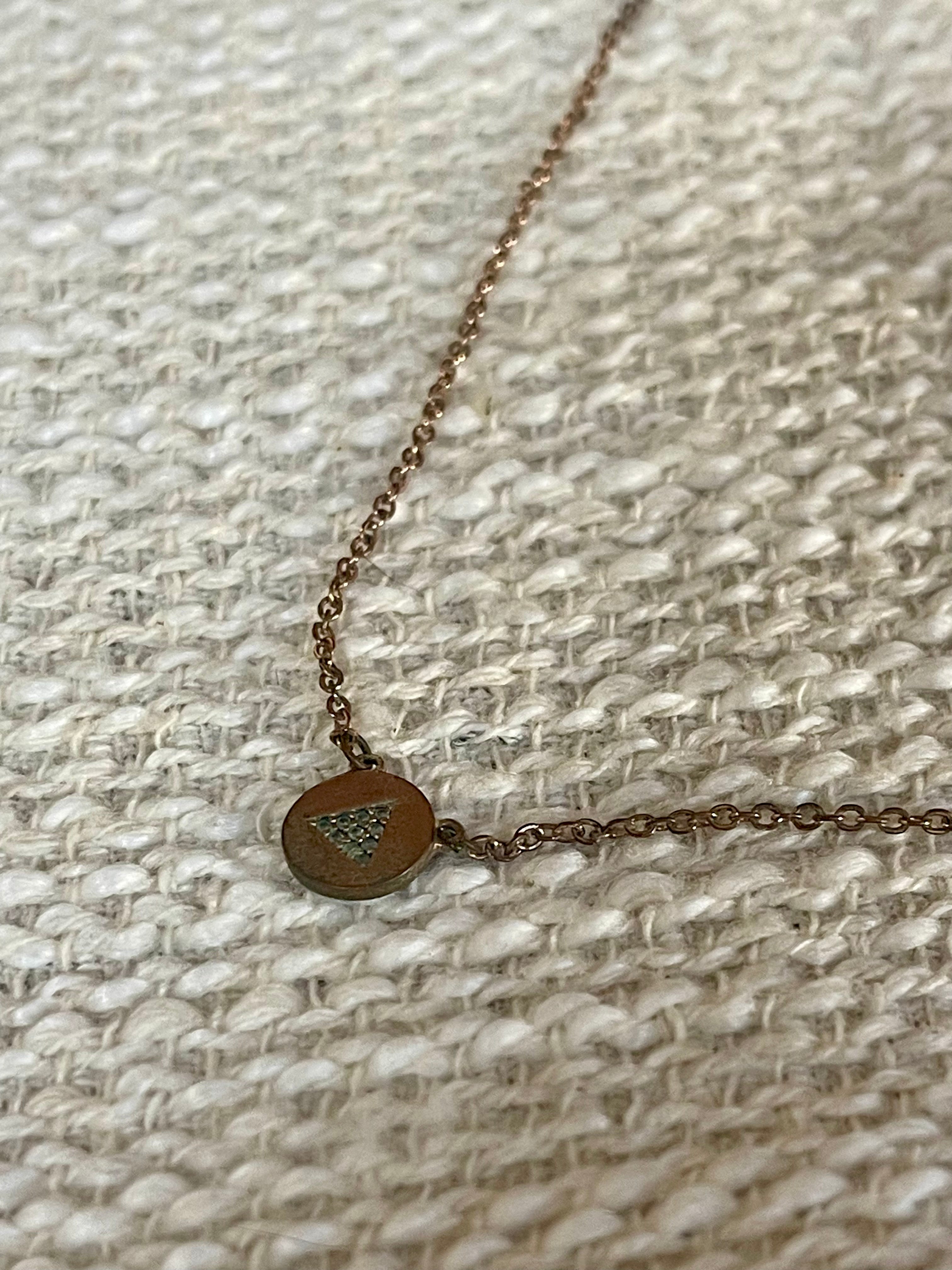 Vintage Handmade Copper Chain Necklace