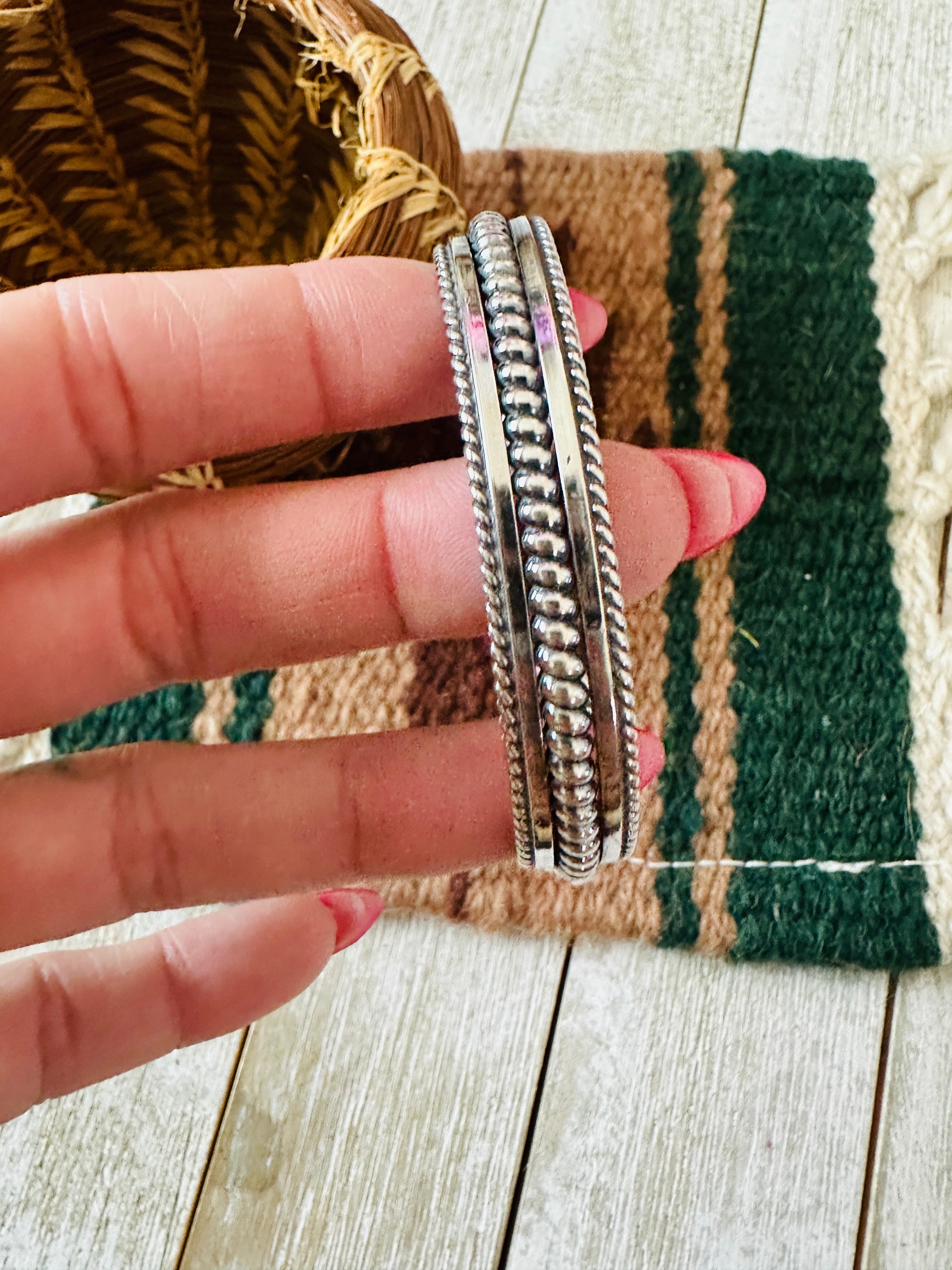 Handcrafted Sterling Silver Cuff Bracelet