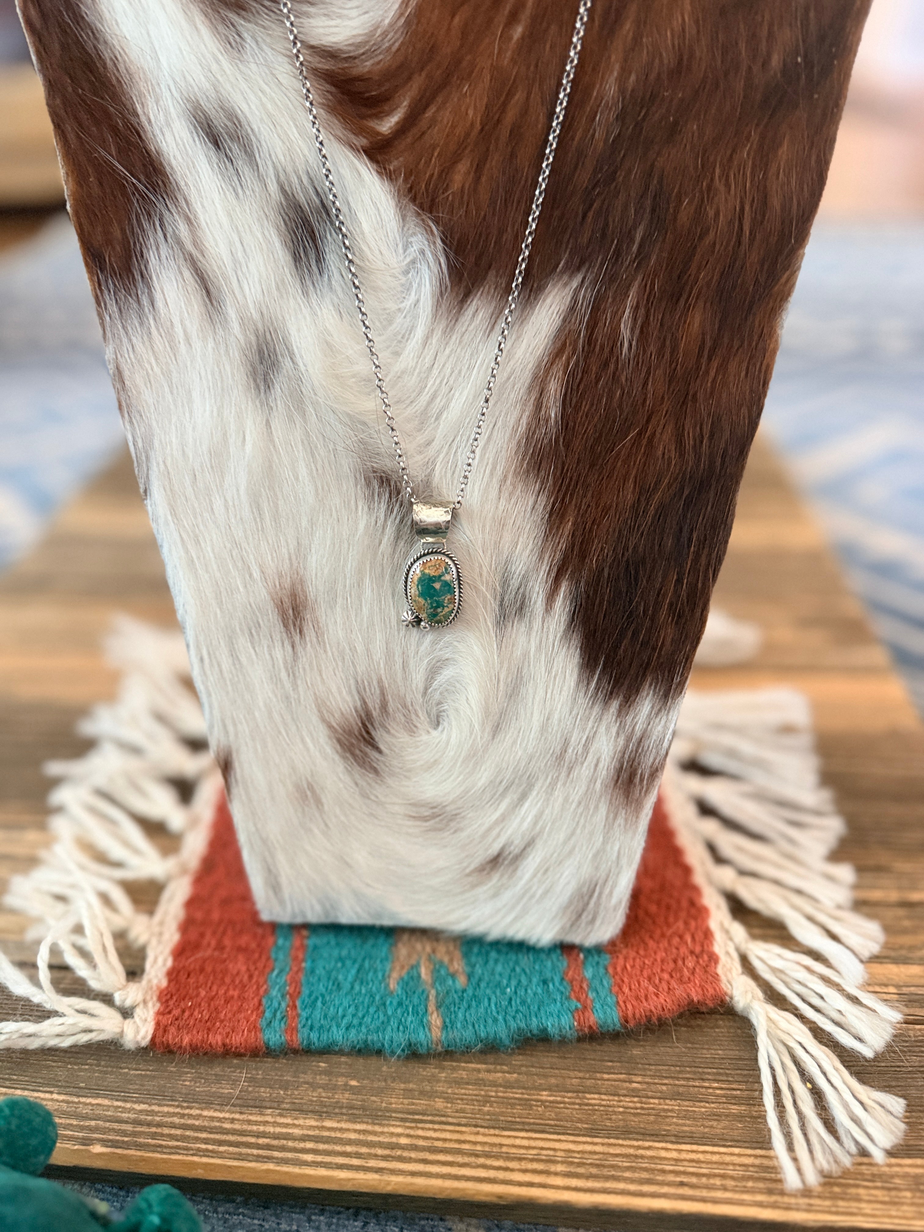 Handmade Sterling Silver & Turquoise Necklace
