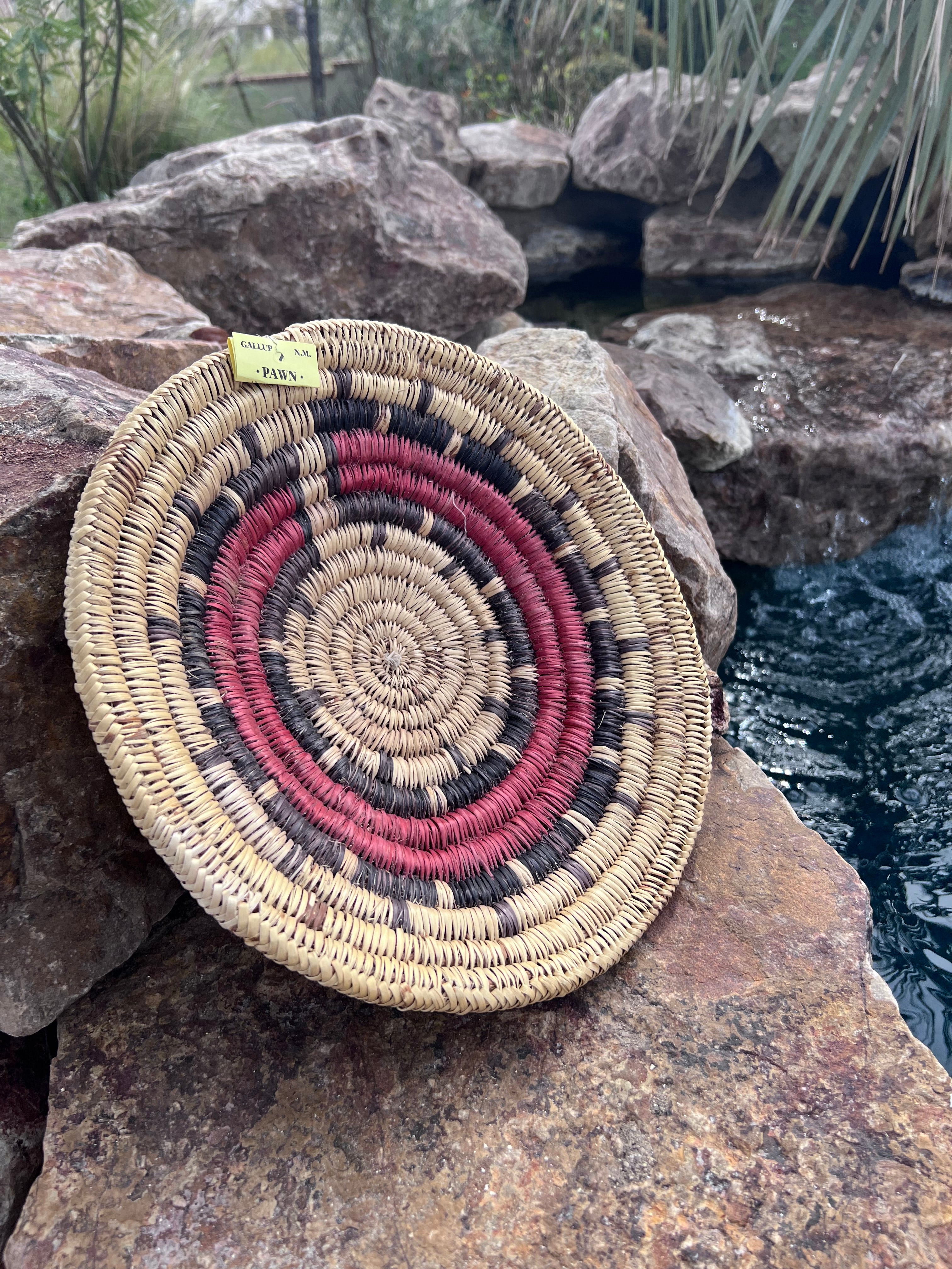 Old Pawn Handcrafted Woven Basket  #14