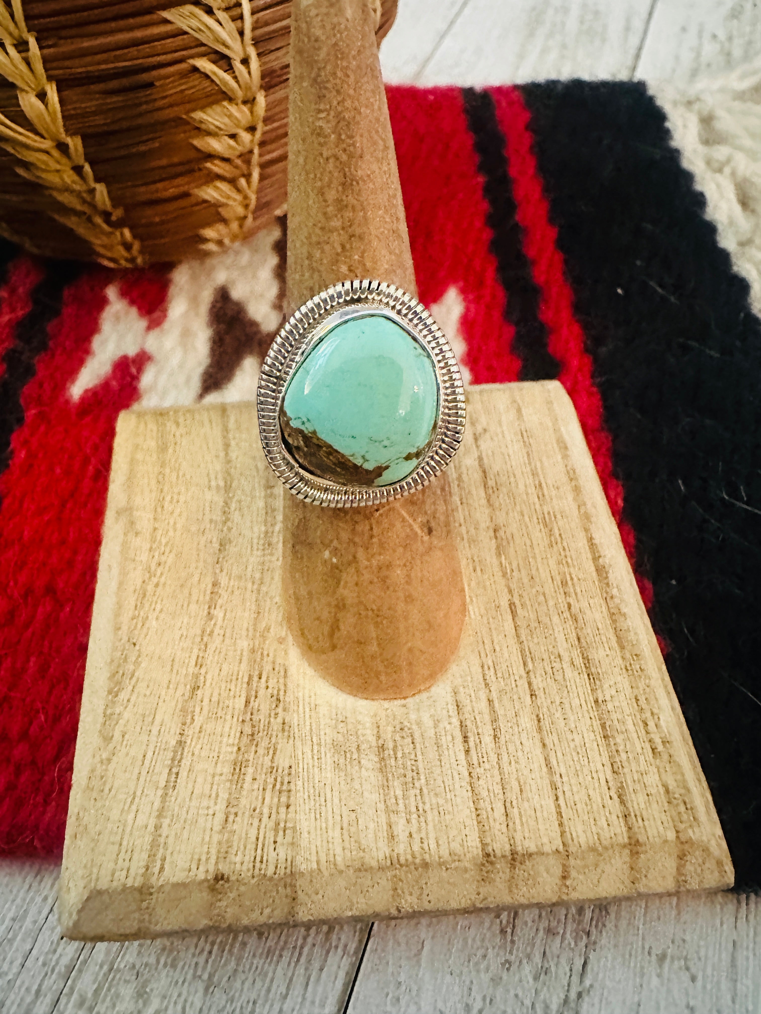 Sterling silver And turquoise ring hotsell size