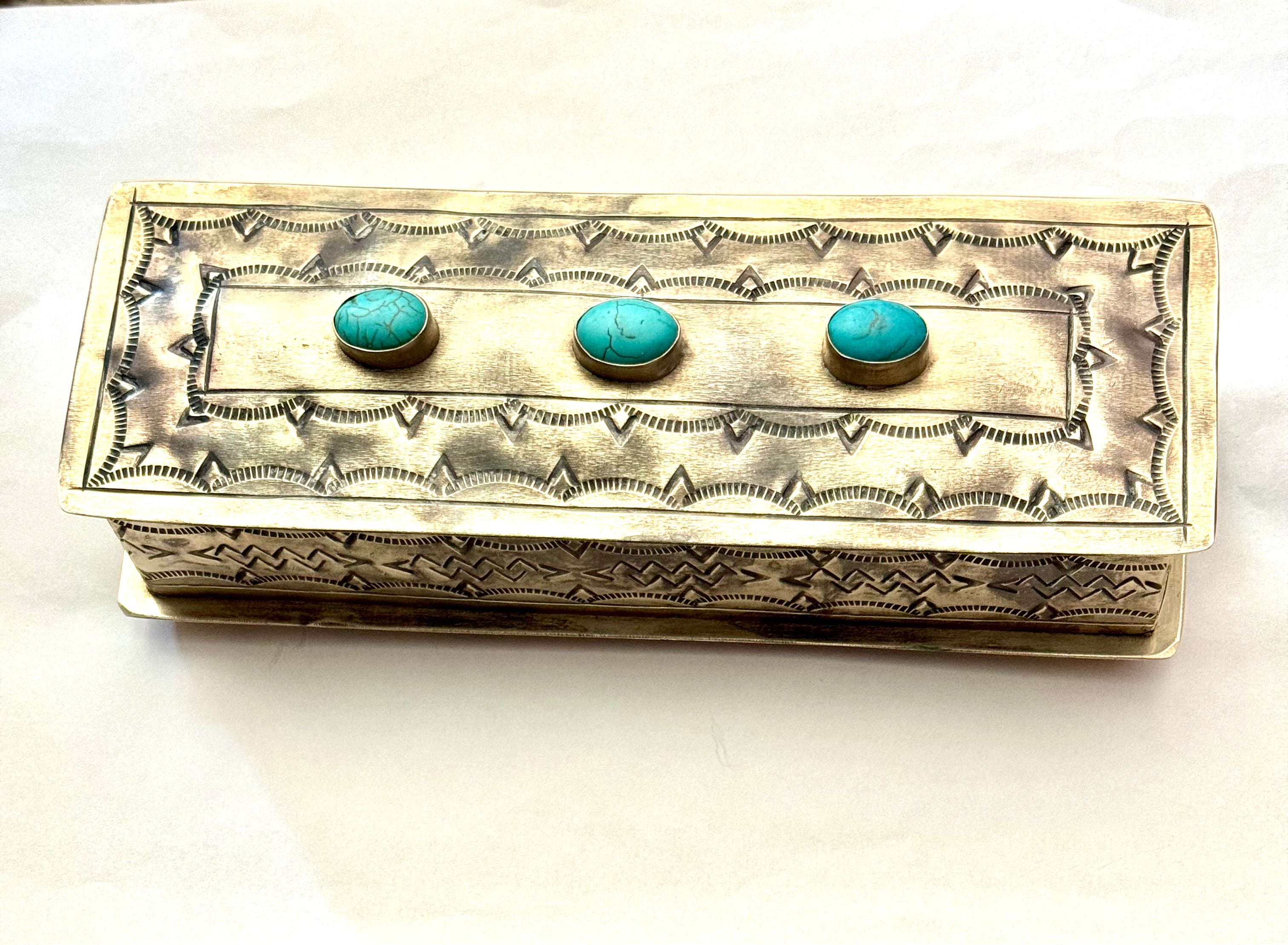 Handmade German Silver Trinket Box