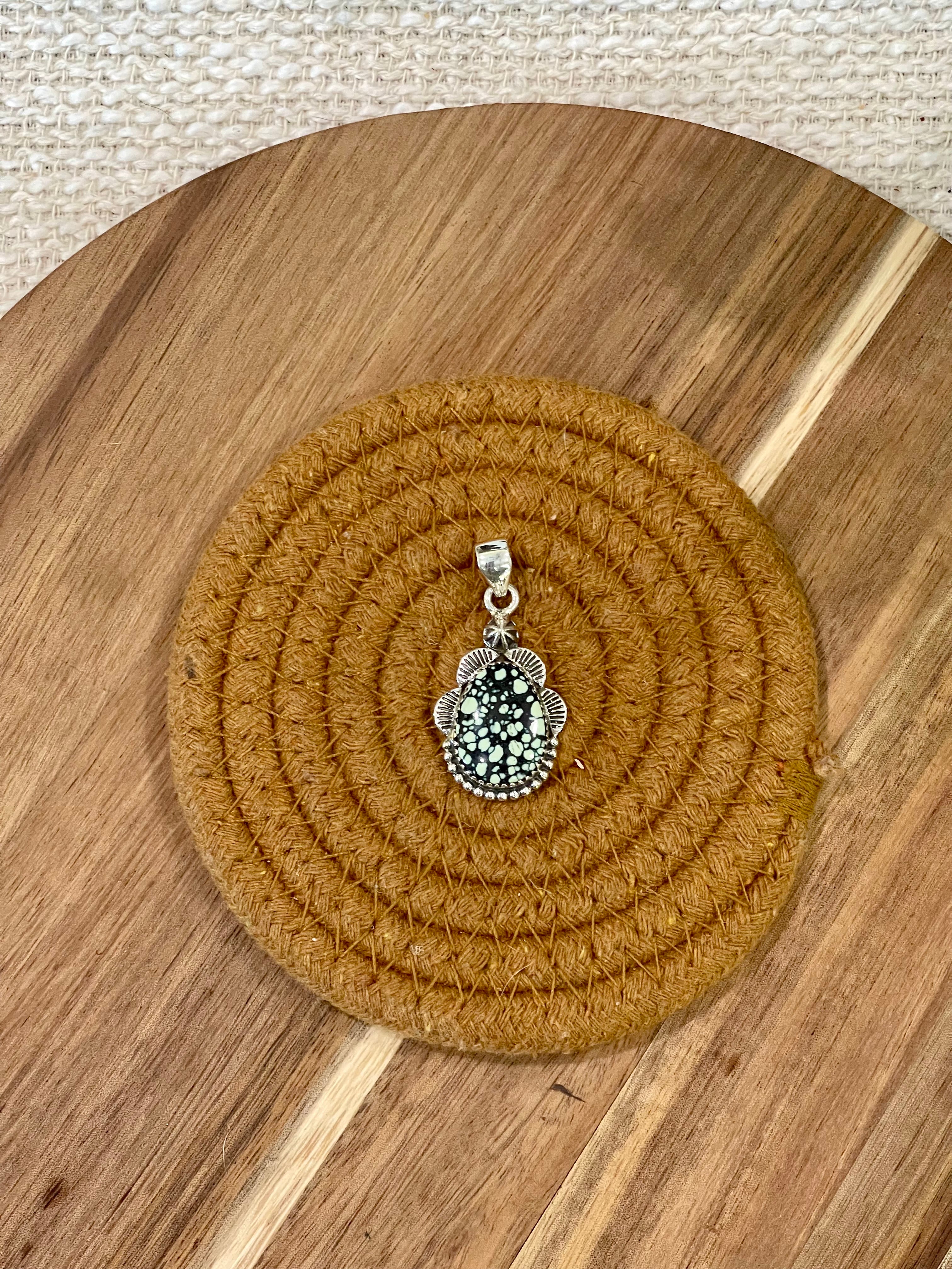 Handcrafted Sterling Silver & Variscite Pendant