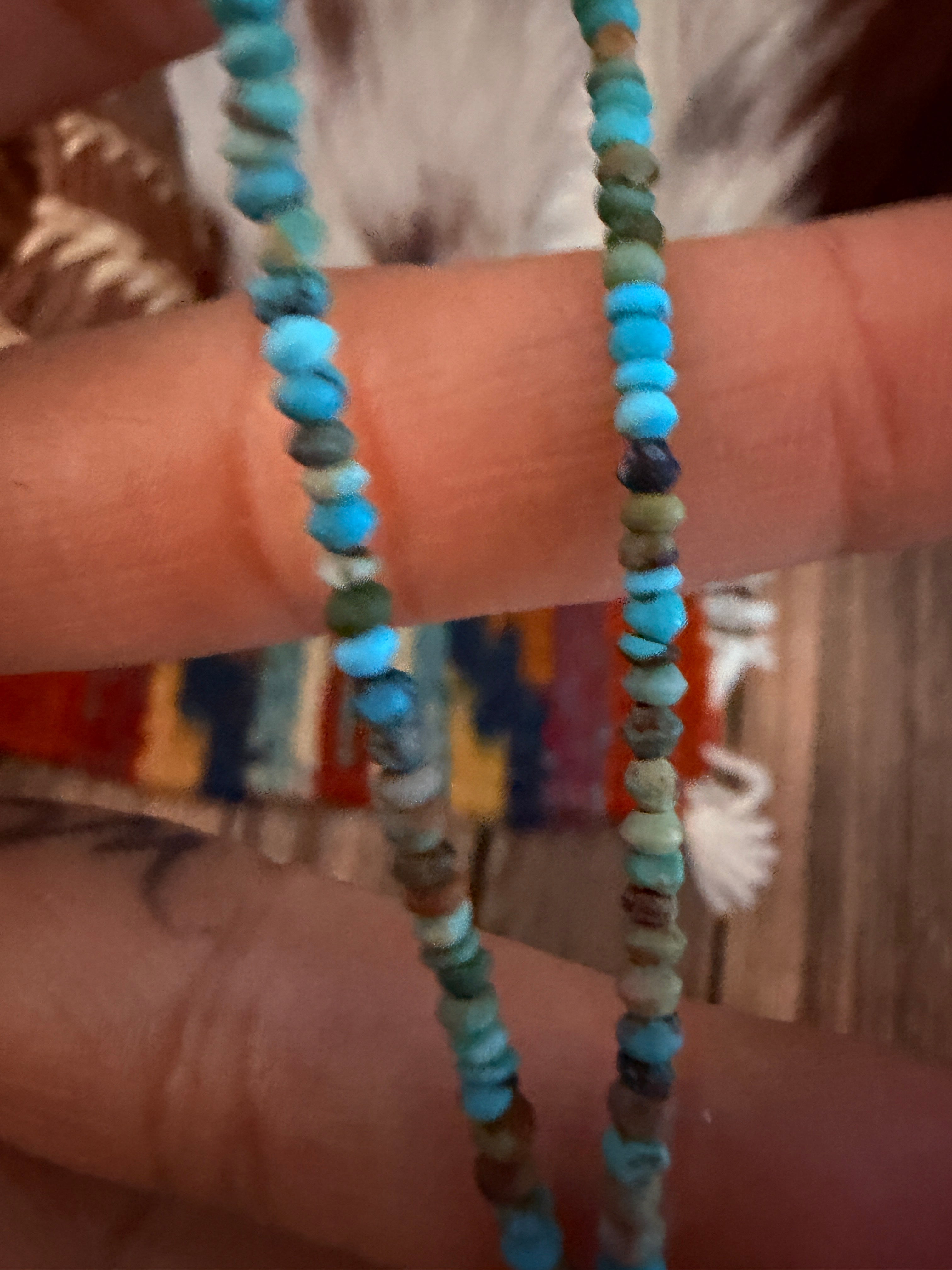 Handcrafted Turquoise Beaded Necklace