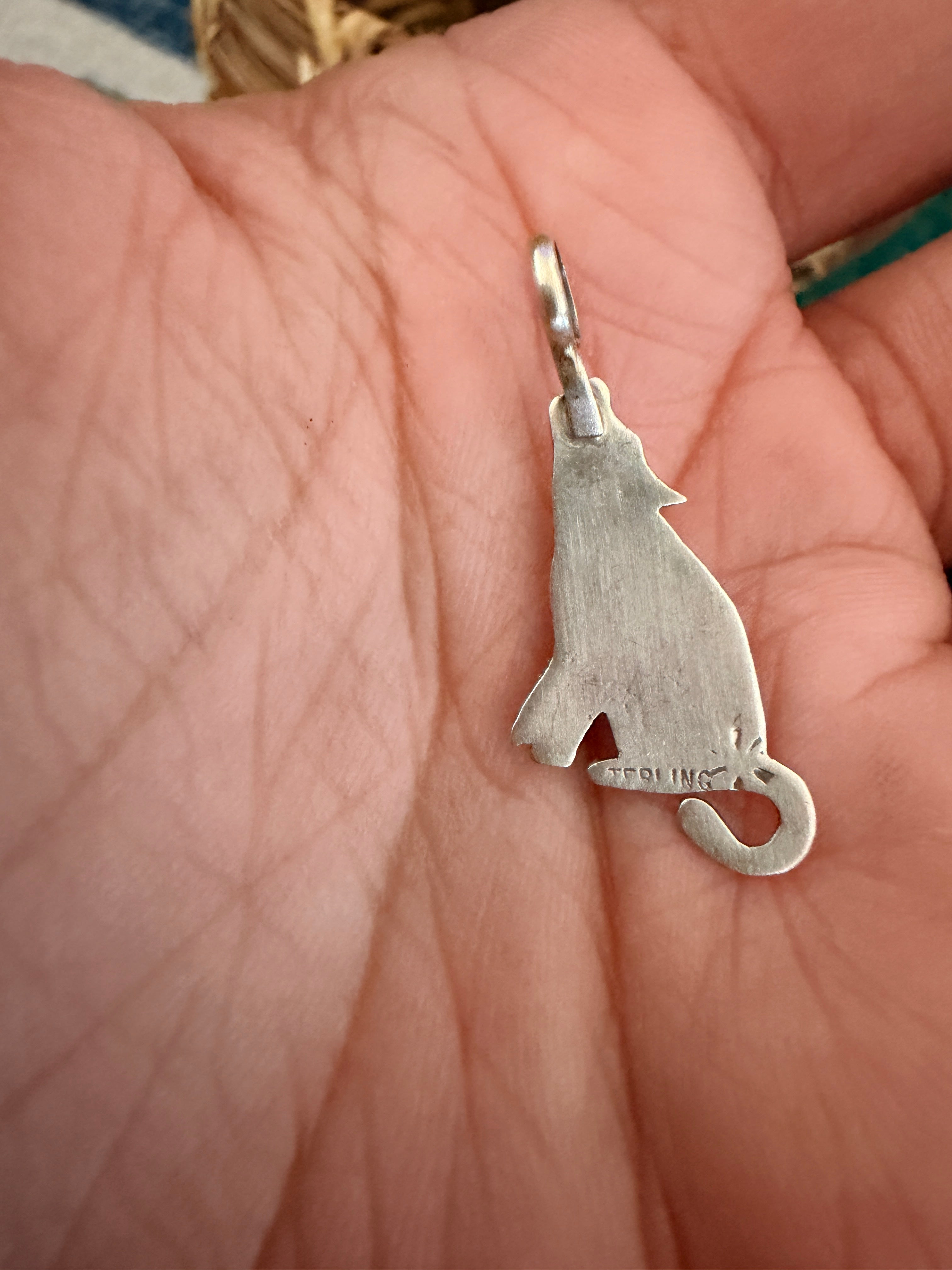 Handcrafted Sterling Silver Coyote Pendant