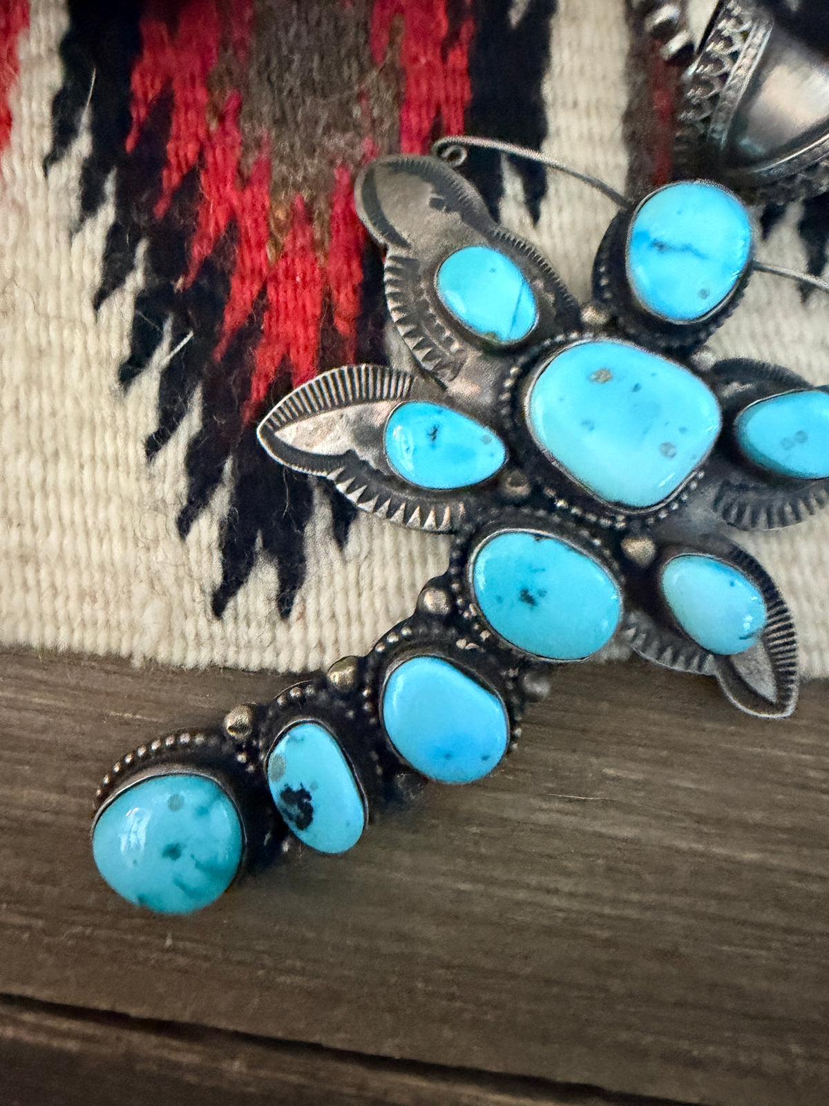 Handcrafted Sterling Silver & Turquoise Dragonfly Pendant by Shawn Cayatoneto