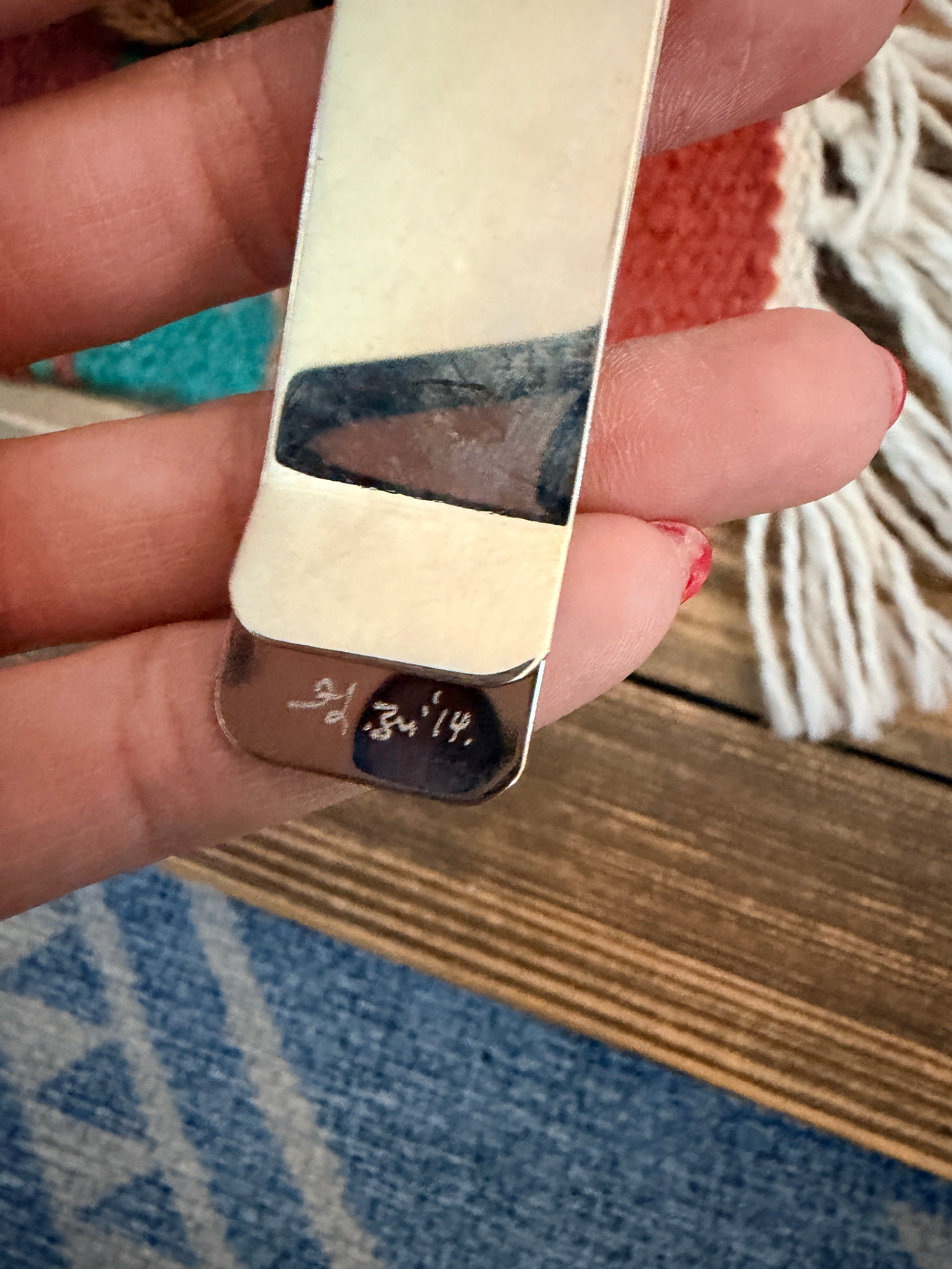 Handcrafted Multi Stone & Sterling Silver Inlay Money Clip