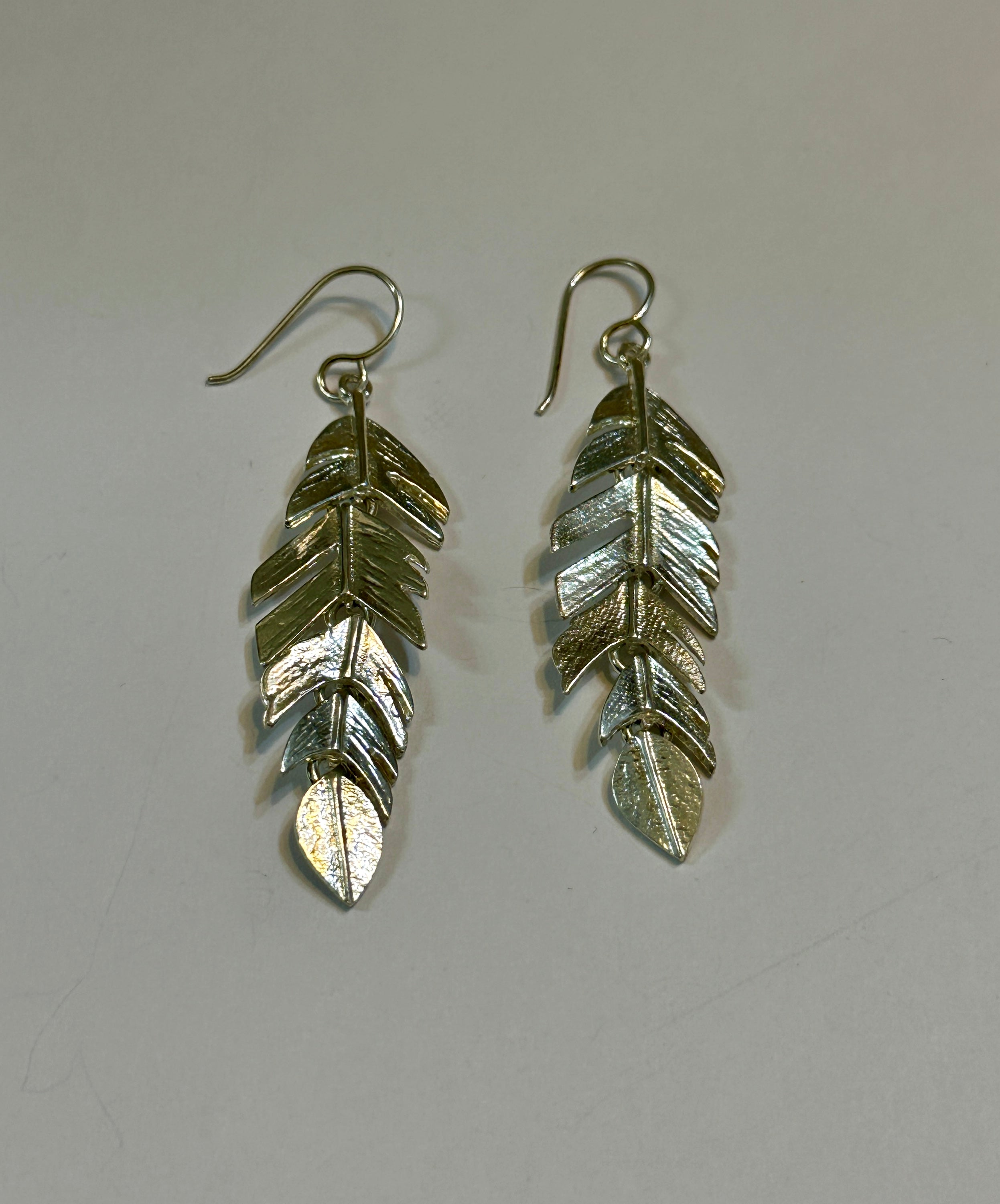 Scoured & Sectioned Feather Earrings