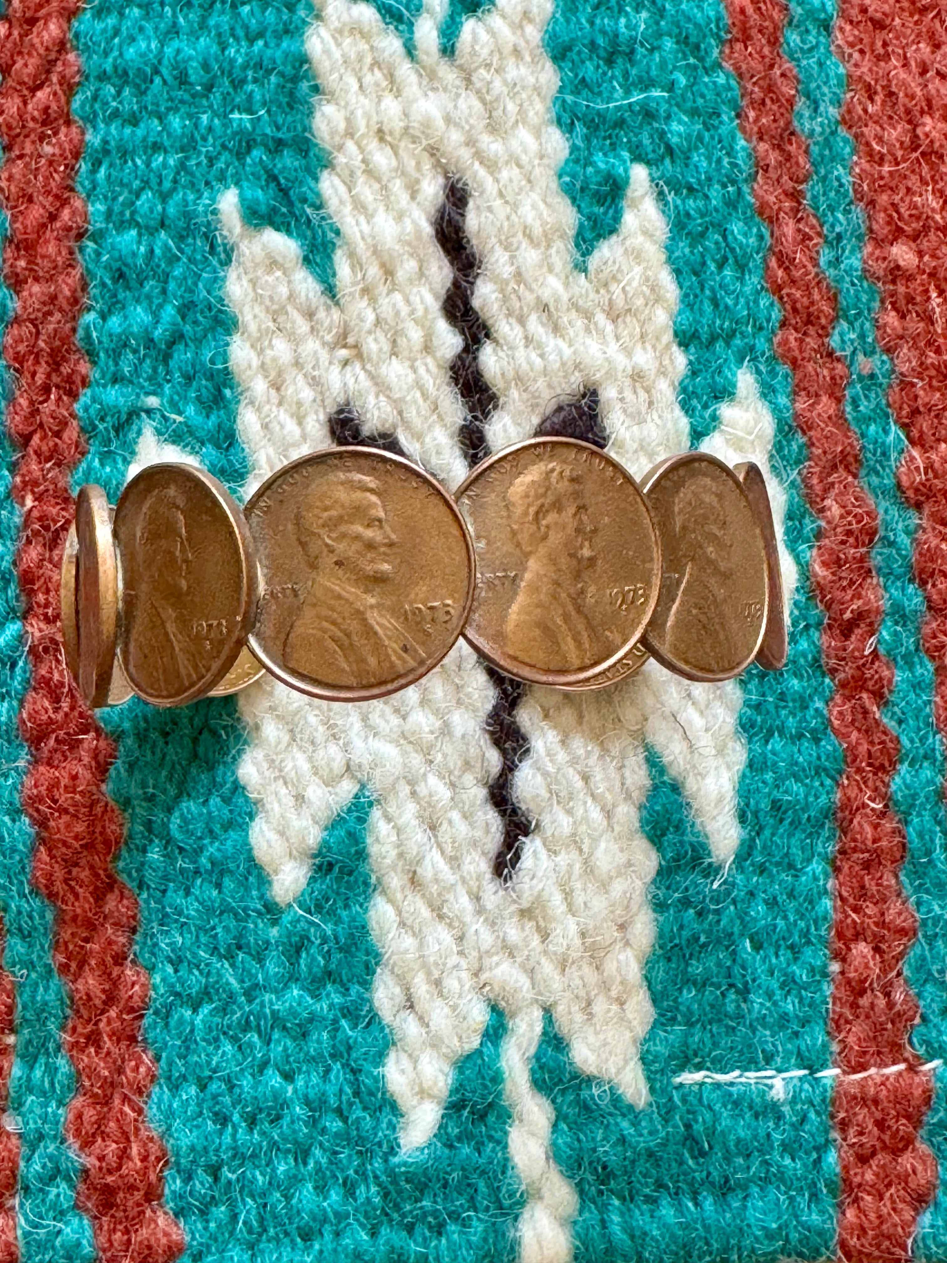 Vintage Handmade Penny Copper Cuff Bracelet