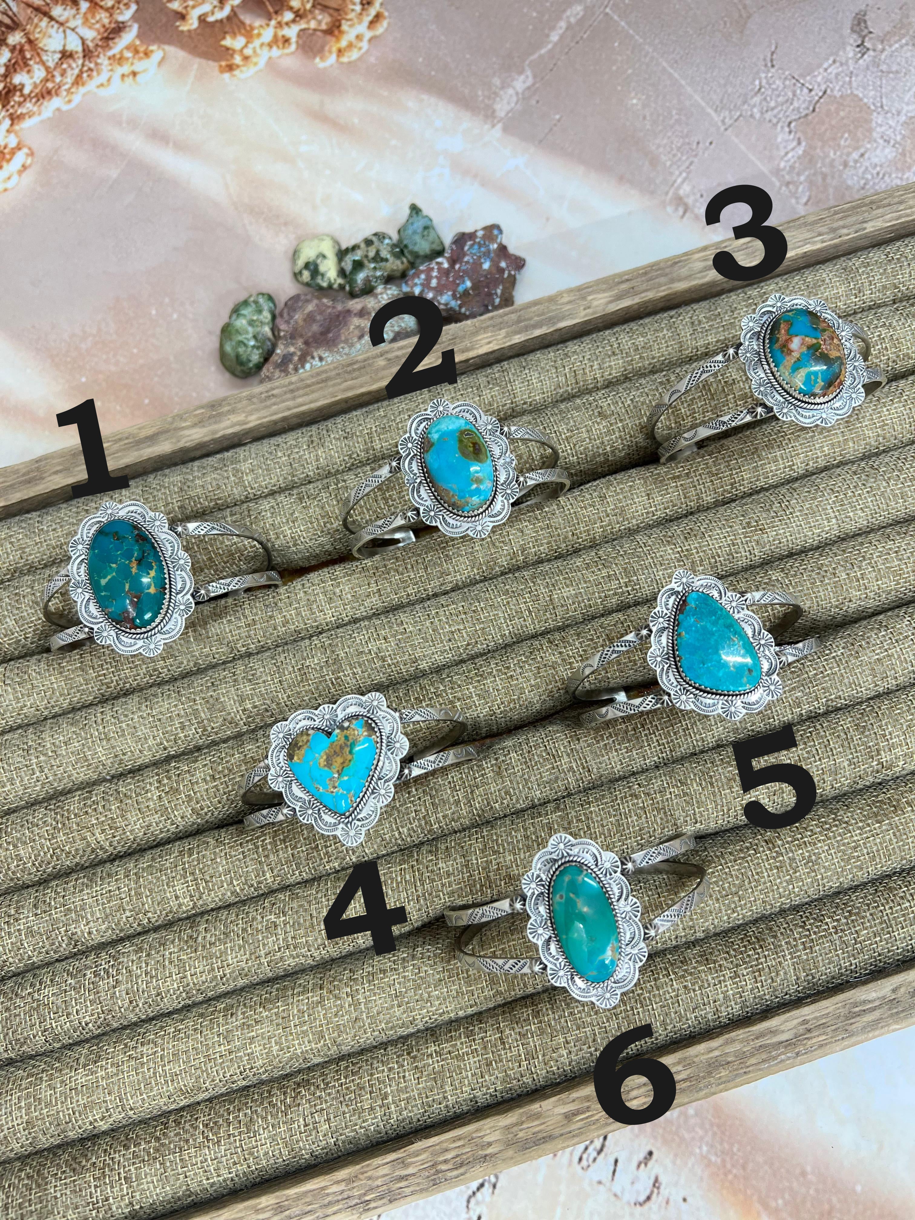 Handmade Sterling Silver Hardy Pit Cuff Bracelet with Signed Nizhoni