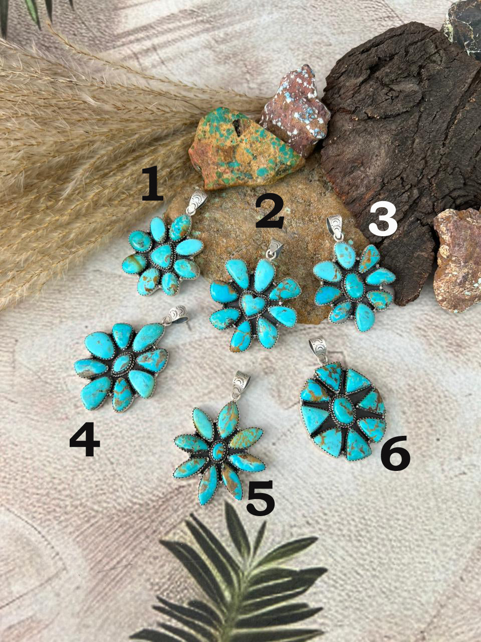 Handmade Sterling Silver Santa Maria Turquoise Pendant "Signed Nizhoni"