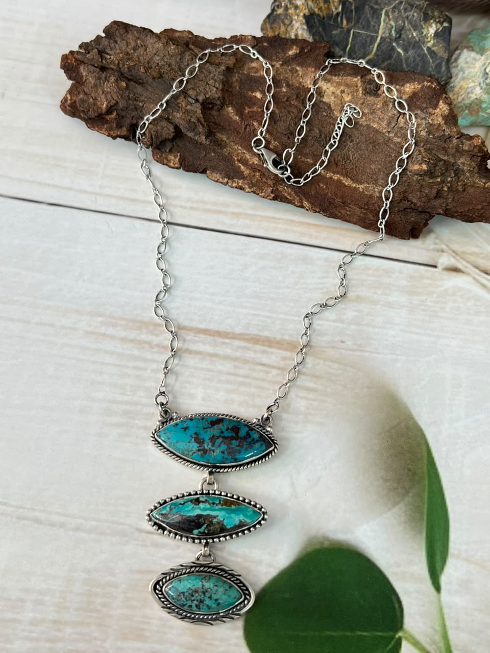 Handmade Sterling Silver Sierra Nevada Necklace Signed Nizhoni