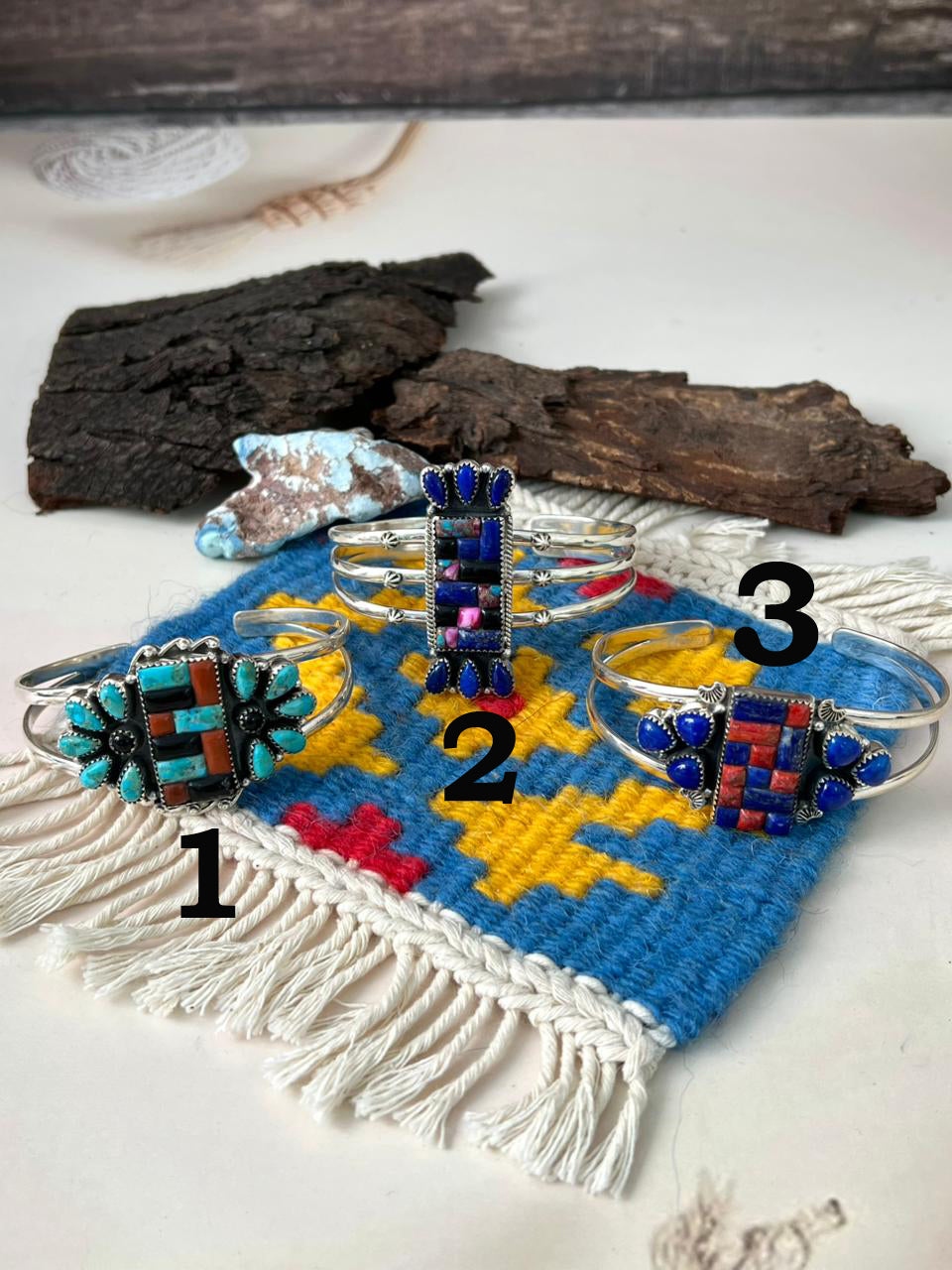 Handmade Sterling Silver Cobblestone Cuff Bracelet "Signed Nizhoni"