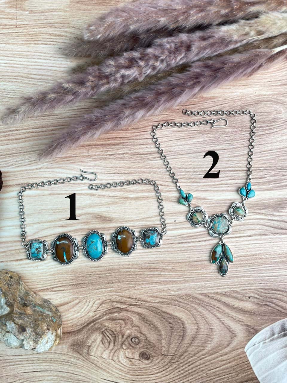 Handmade Sterling Silver Royston Turquoise Choker Necklace Signed Nizhoni