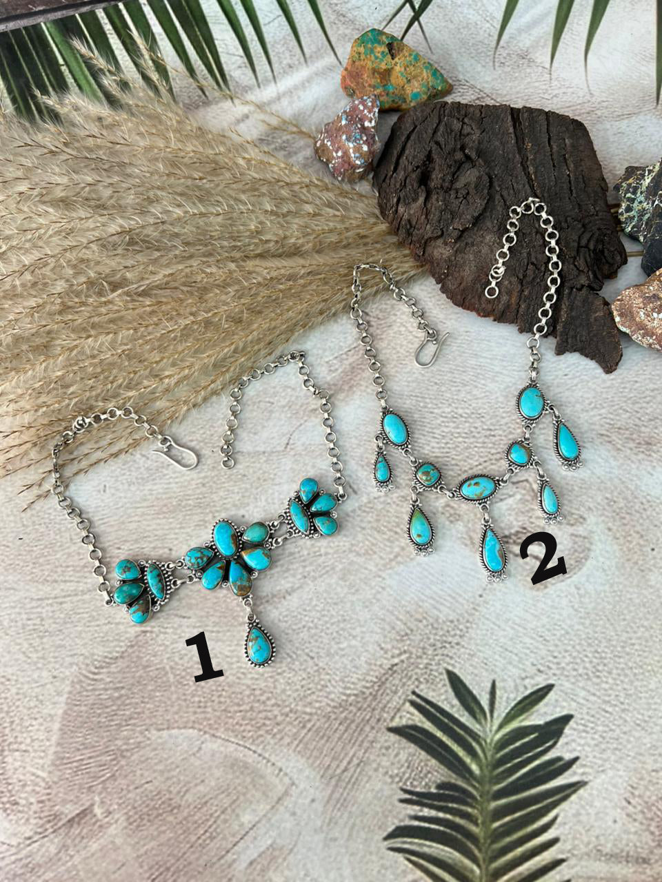 Handmade Sterling Silver Santa Maria Turquoise Choker Necklace "Signed Nizhoni"