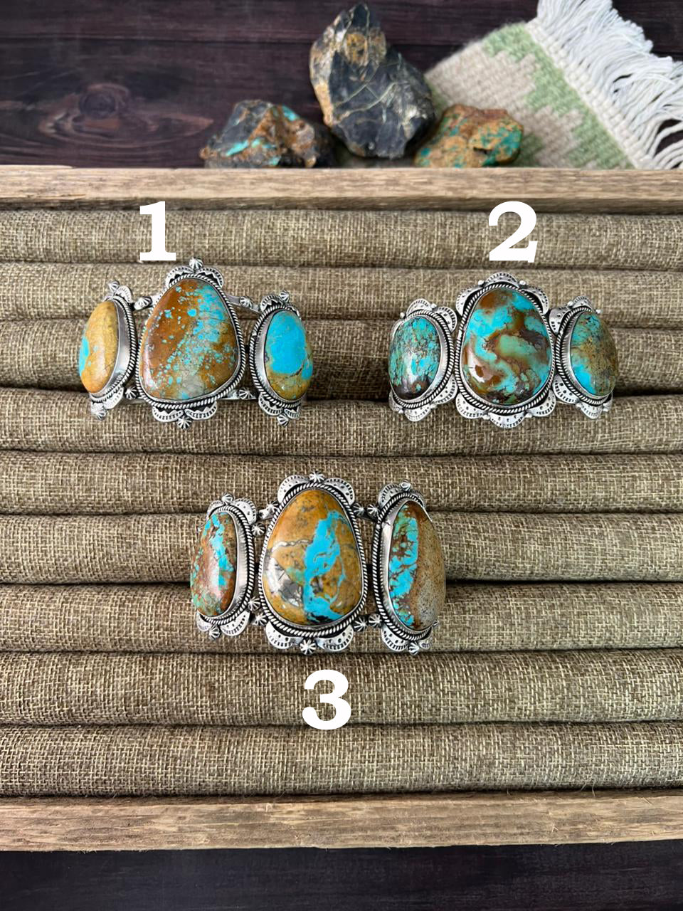 Handmade Sterling Silver Royston Turquoise Cuff Bracelet "Signed Nizhoni"