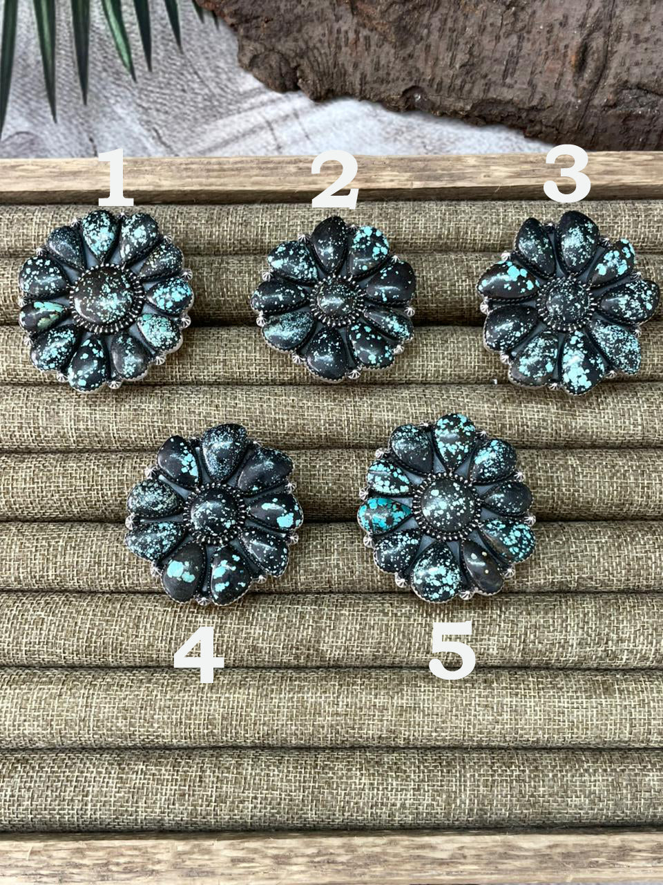 Handmade Sterling Silver Lander Turquoise Adjustable Ring With Signed Nizhoni