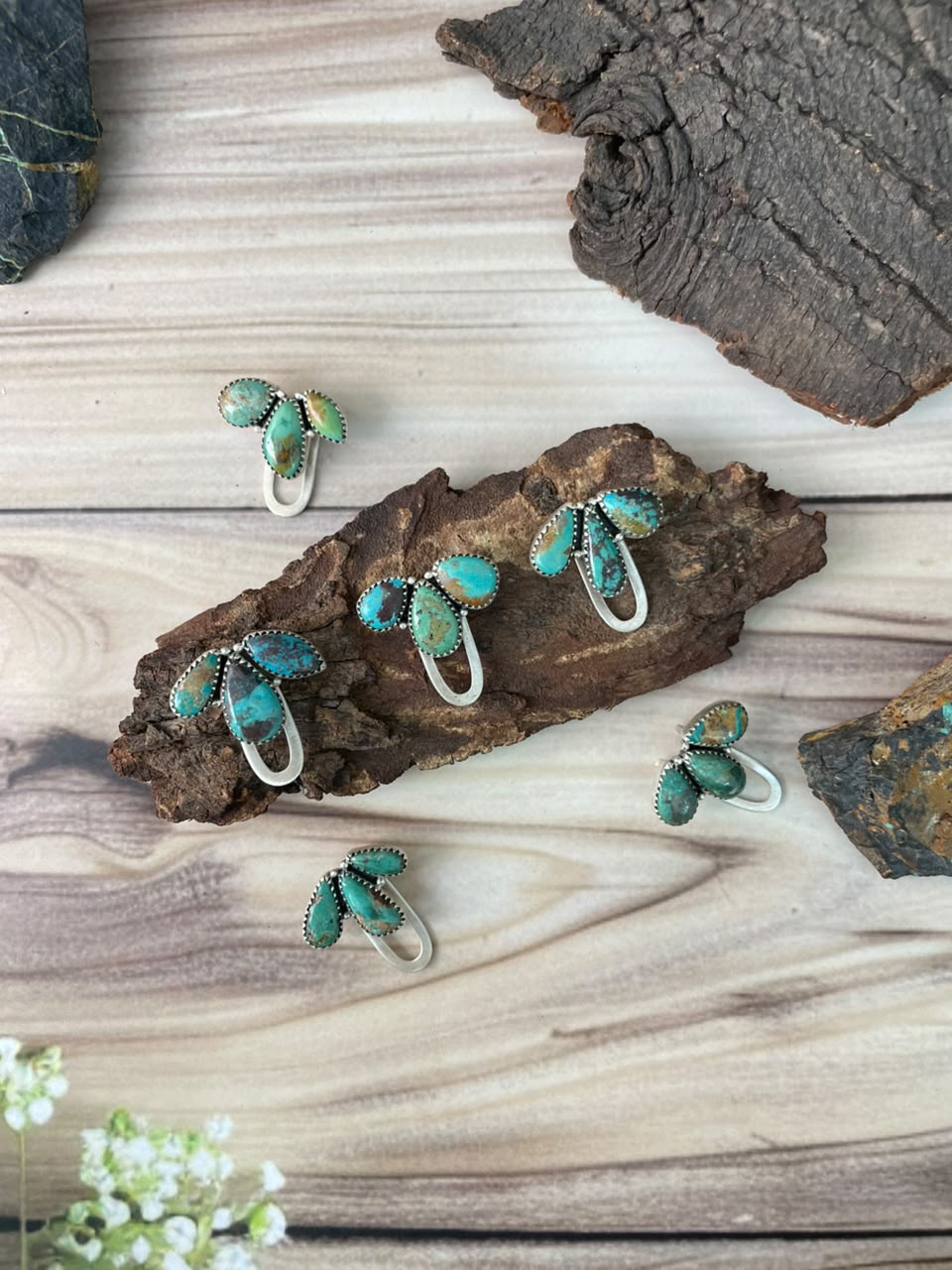 Handmade Sterling Silver Cripple Creek Turquoise Purse Key Clip Signed Nizhoni (3)