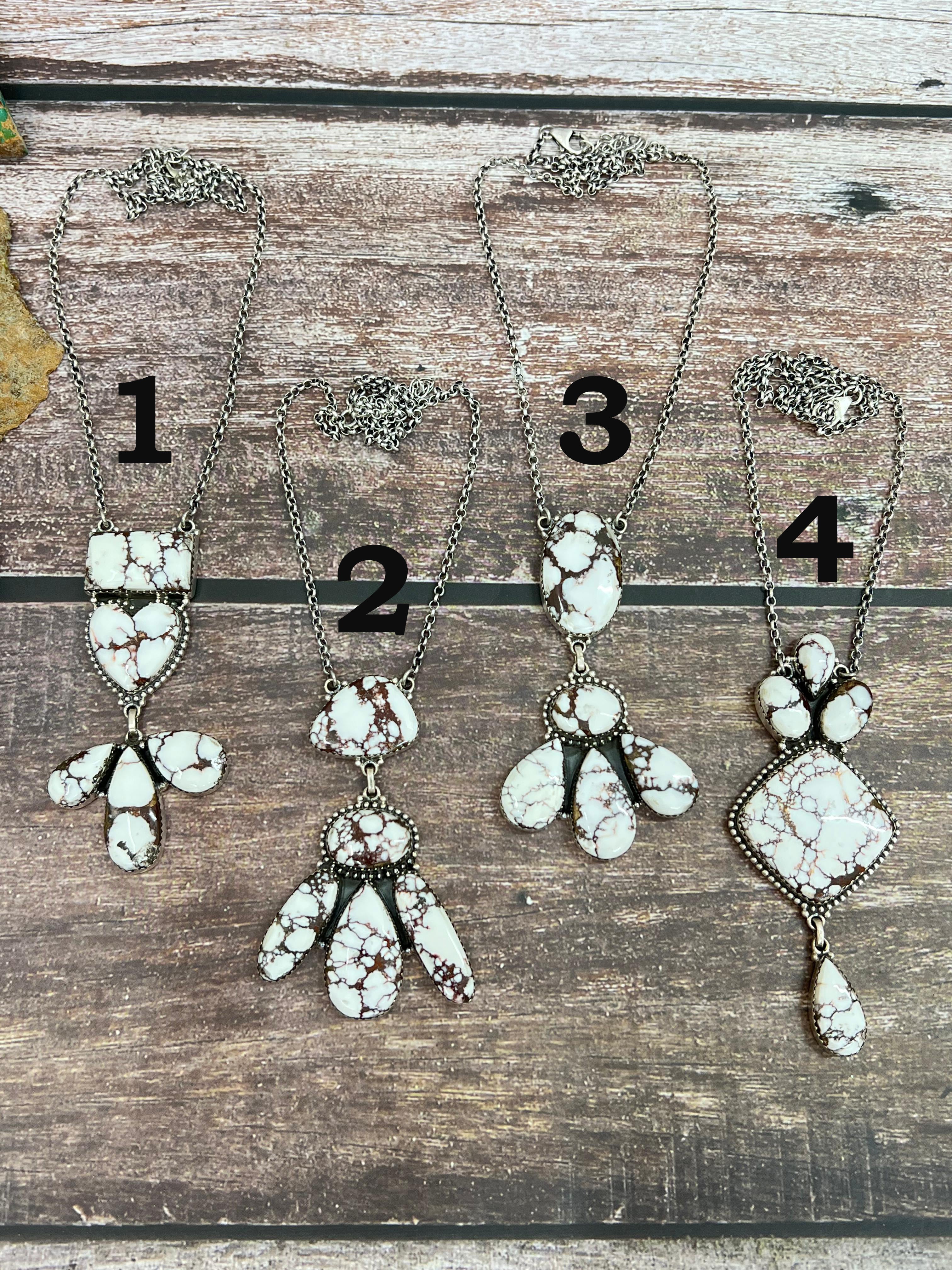 Handmade Sterling Silver Wild Horse Necklace with Signed Nizhoni