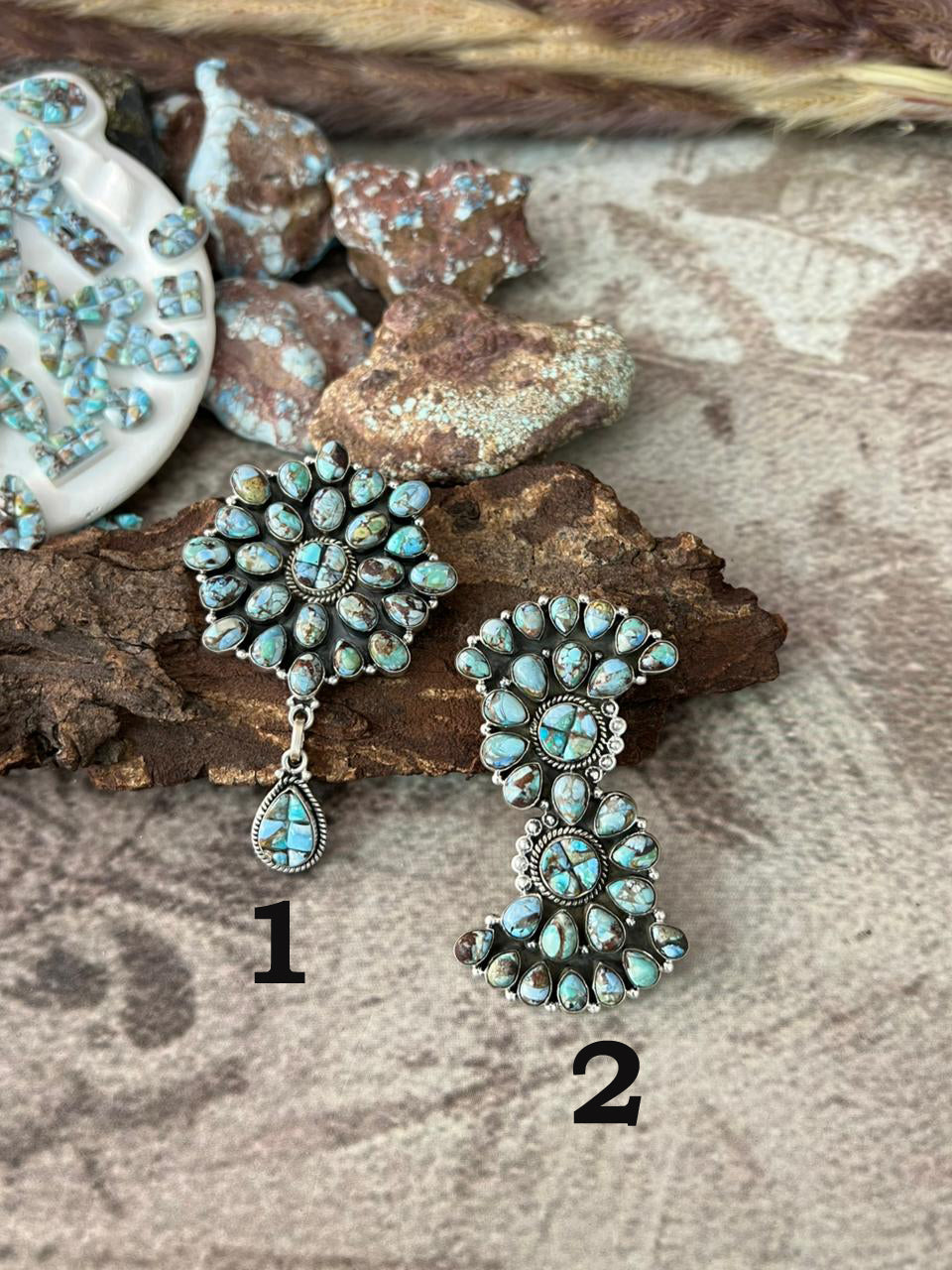 Handmade Sterling Silver Golden Hills Turquoise Cobble Collection Pendant "Signed Nizhoni"