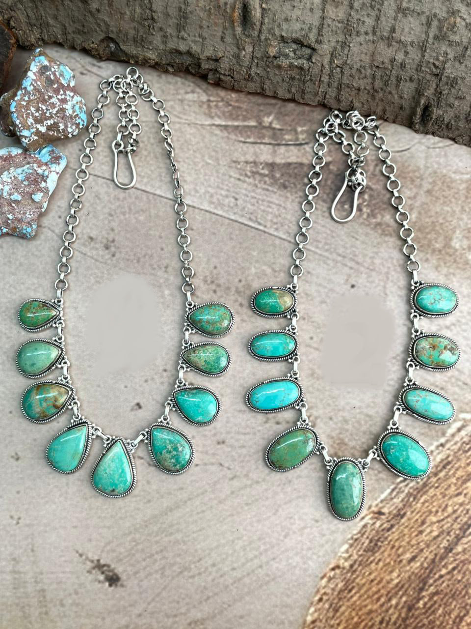 Handmade Sterling Silver Mantis Turquoise Necklace Signed Nizhoni