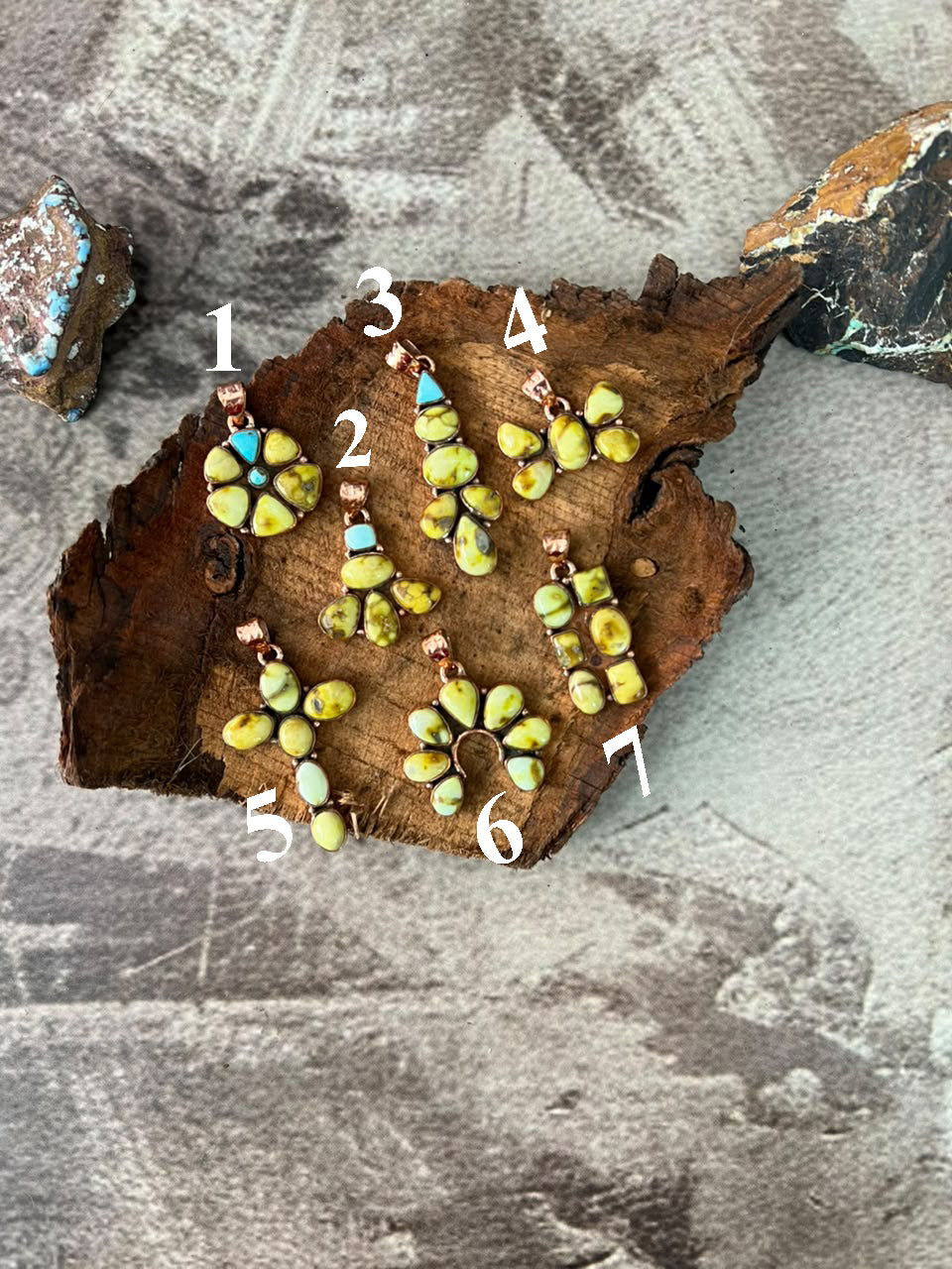 Handmade Palomino with White Water Turquoise Copper Collection: Pendant Signed Nizhoni