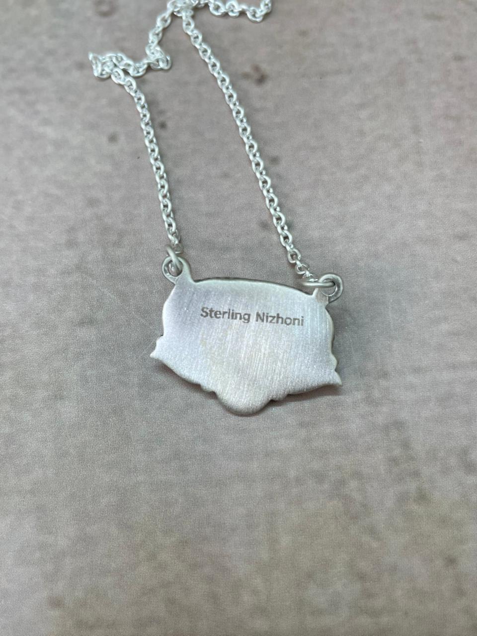 Handmade Sterling Silver Cotton Candy Necklace "Signed Nizhoni"