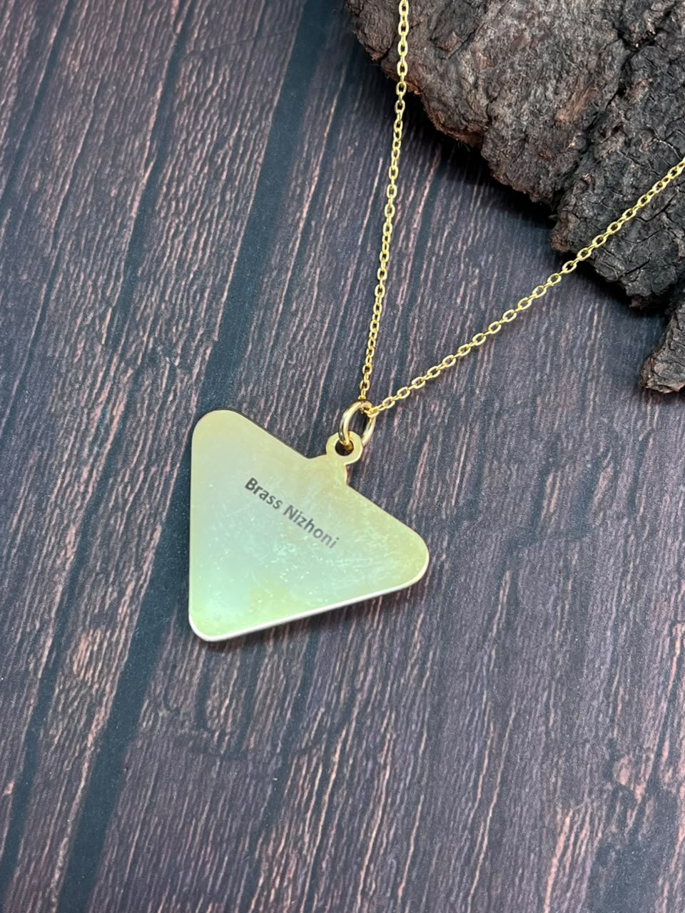 “The Golden Collection” Handmade Gold-Plated Kingman Turquoise Boujee Necklace Signed Nizhoni
