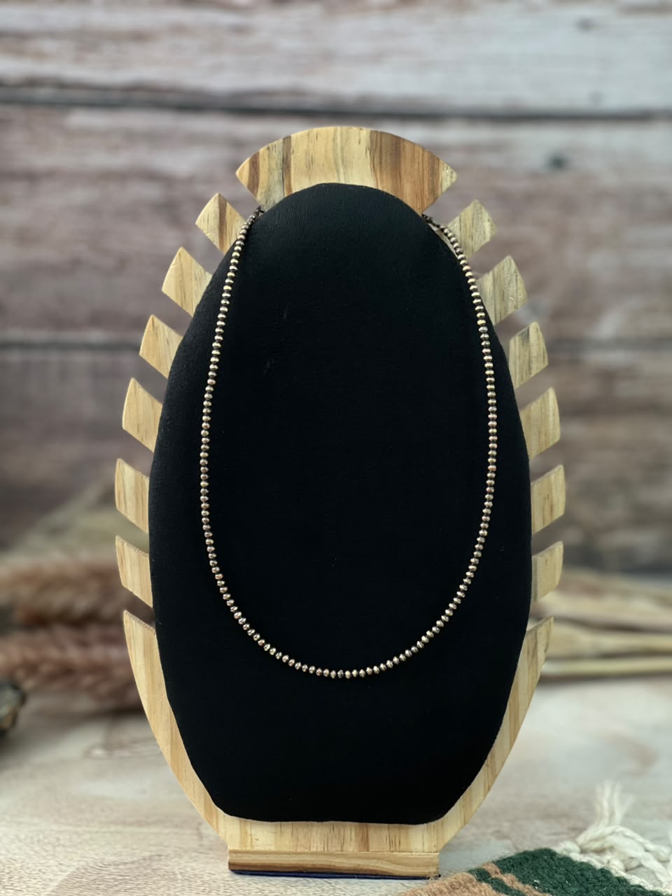 Handmade Copper Beaded 3MM Necklace