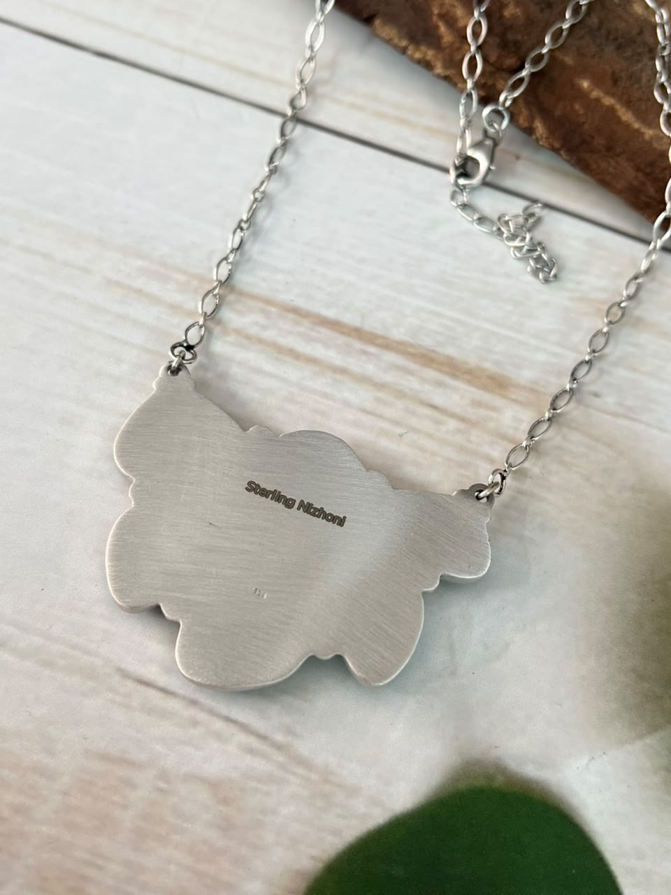 Handmade Sterling Silver Sierra Nevada Necklace Signed Nizhoni