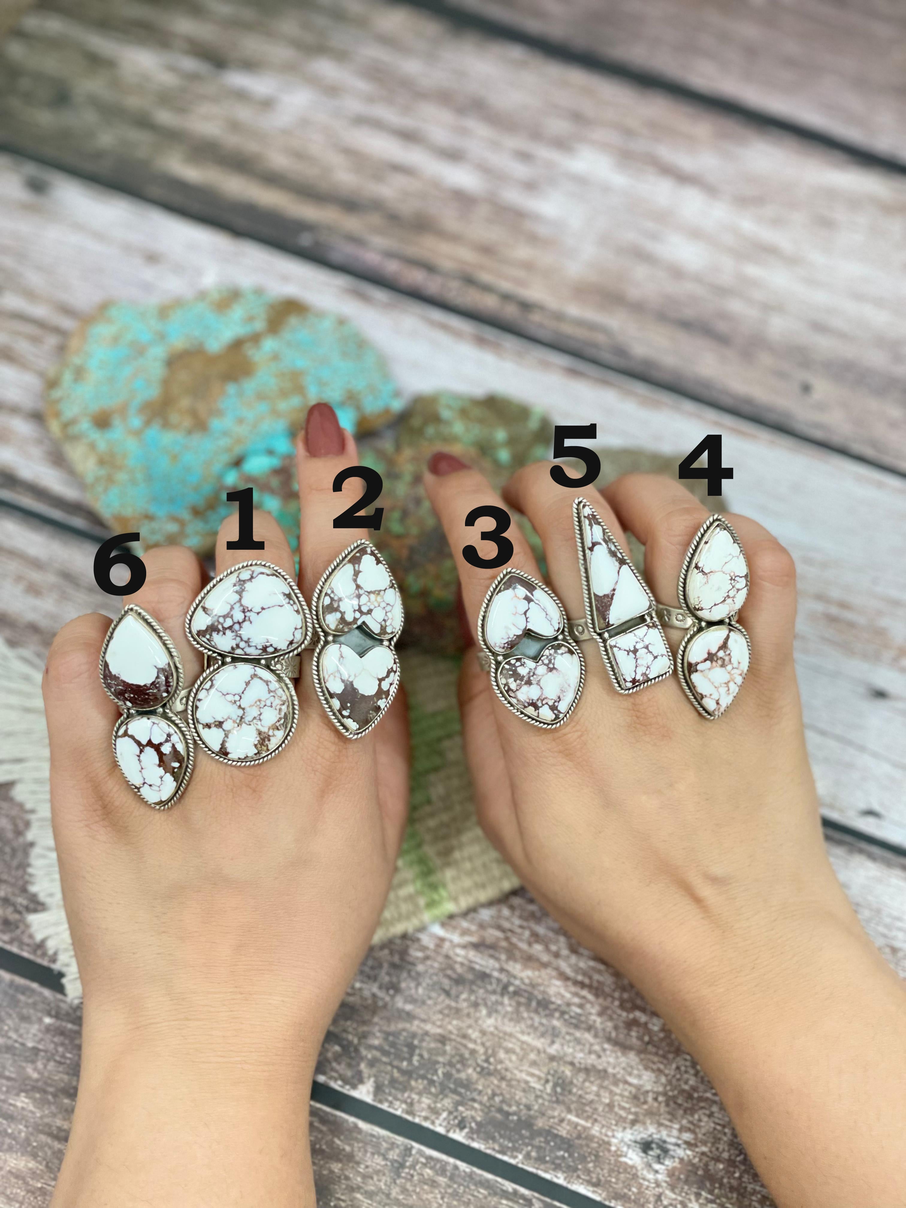 Handmade Sterling Silver Wild Horse Adjustable Ring with Signed Nizhoni