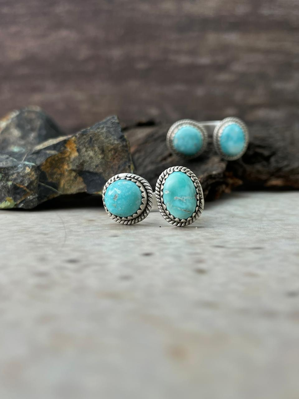 Handmade Sterling Silver White Water Adjustable Ring "Signed Nizhoni"