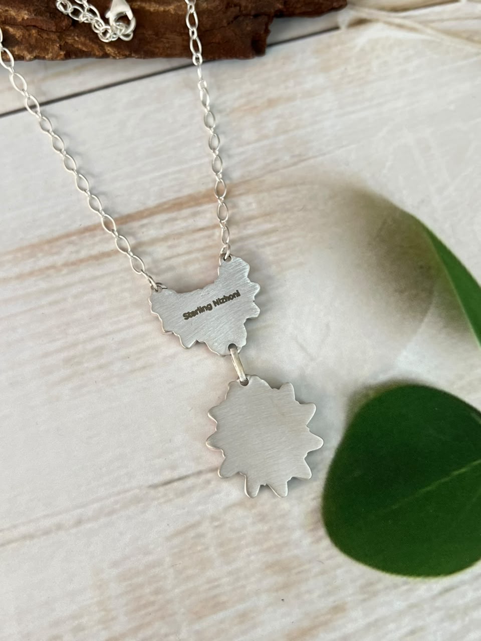 Handmade Sterling Silver Cotton Candy Heart Collection: Necklace Signed Nizhoni (2)