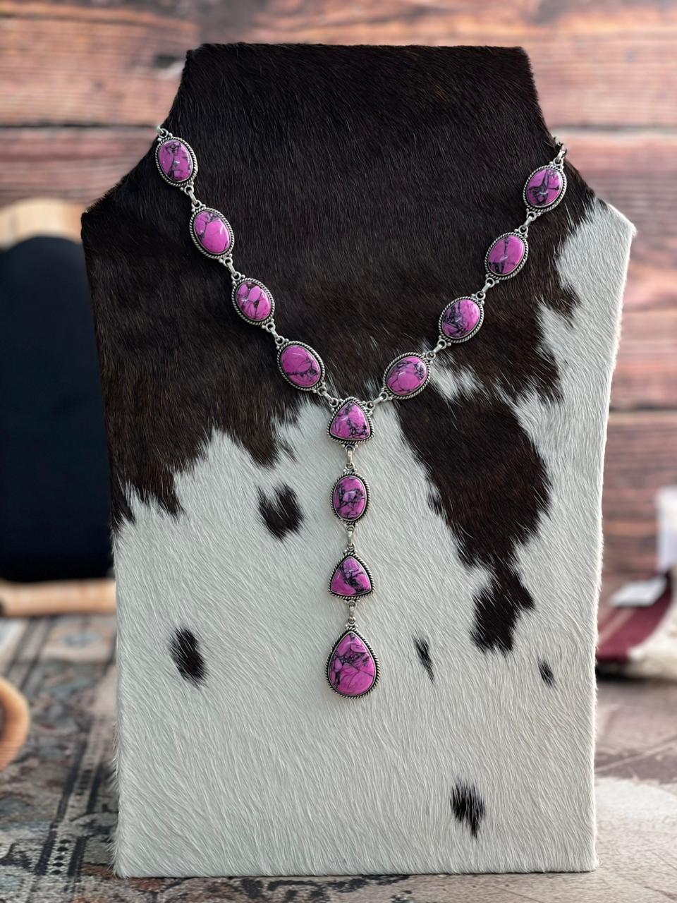 Handmade Sterling Silver Cherry Blossom Necklace "Signed Nizhoni"