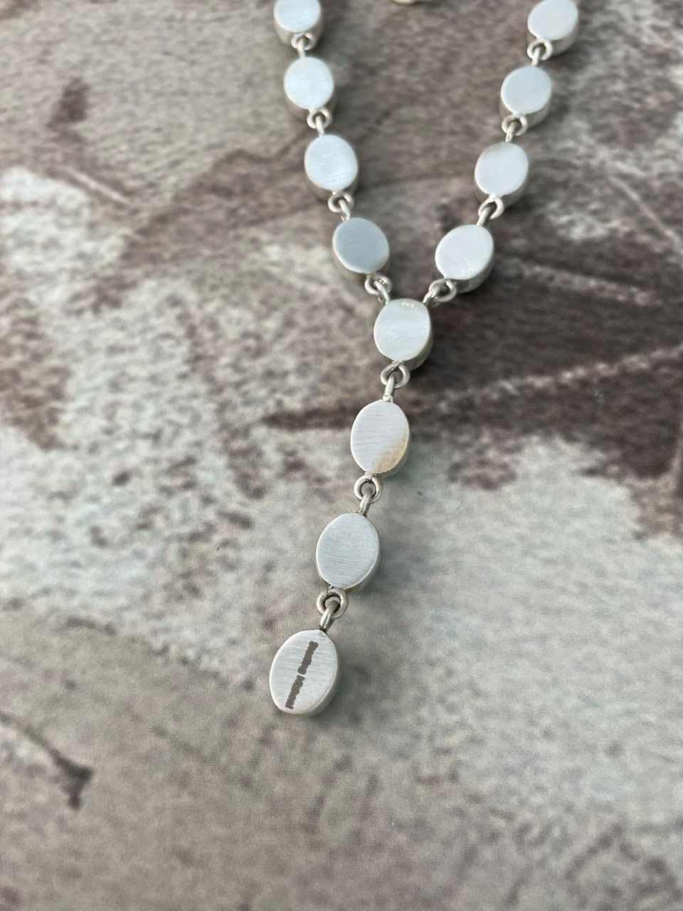 Handmade Sterling Silver Number 8 Turquoise Collection: Necklace Signed Nizhoni