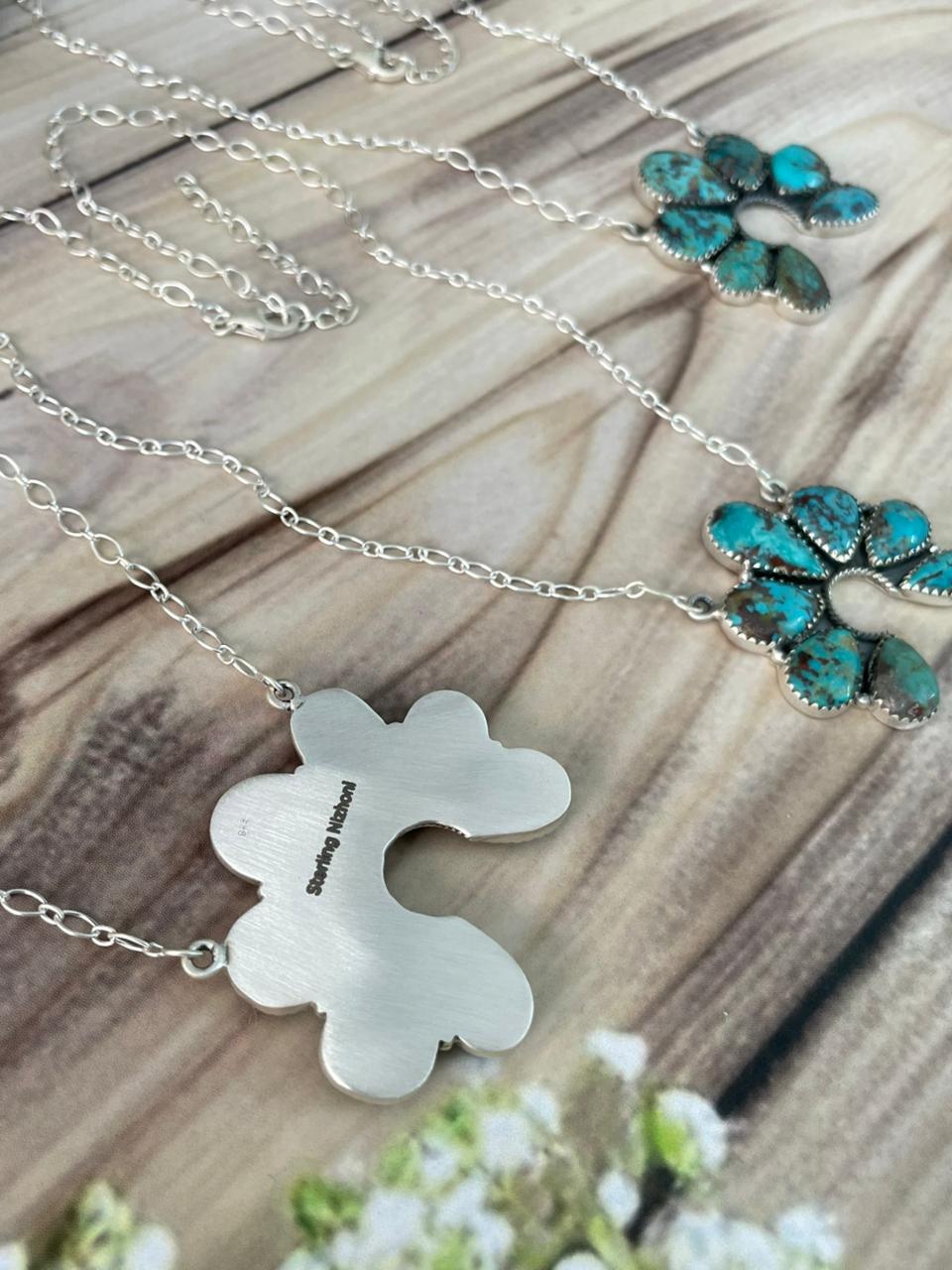 Handmade Sterling Silver Sierra Nevada Naja Necklace Signed Nizhoni